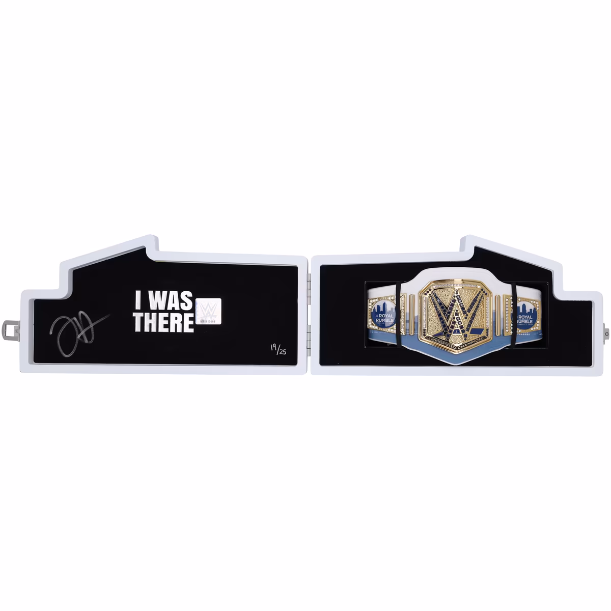 Jey Uso WWE Autographed 2025 Royal Rumble Racecar Mini Title - Limited Edition of 25 2 Jey Uso WWE Autographed 2025 Royal Rumble Racecar Mini Title - Limited Edition of 25