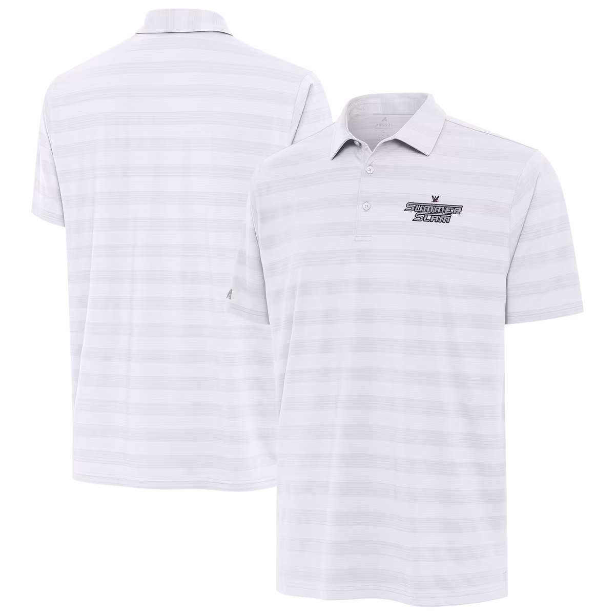 Men's Antigua White SummerSlam Tunnel Polo