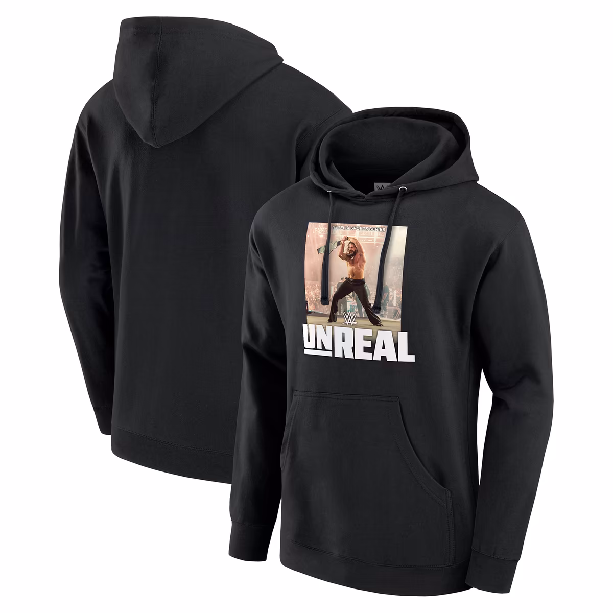 Men's Black Seth Rollins Unreal Hoodie