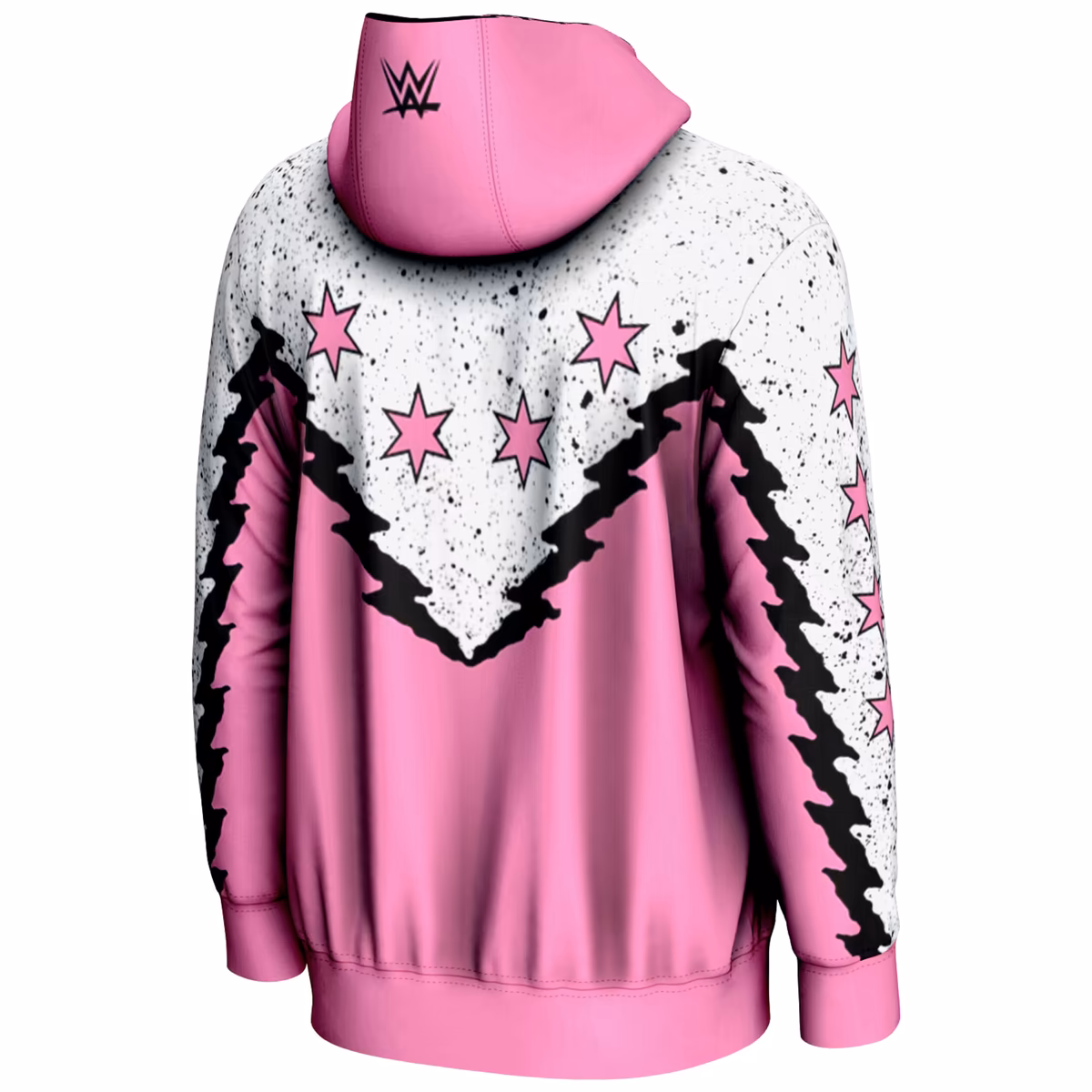 Men's ProSphere Pink CM Punk Lightning Pullover Hoodie 4 Men's ProSphere Pink CM Punk Lightning Pullover Hoodie