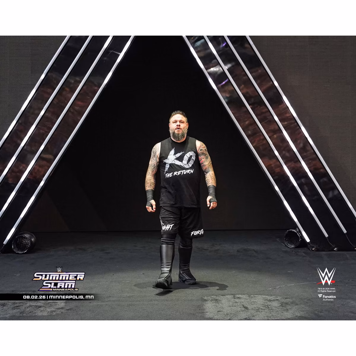 Kevin Owens WWE Unsigned SummerSlam 2026 Return Photograph