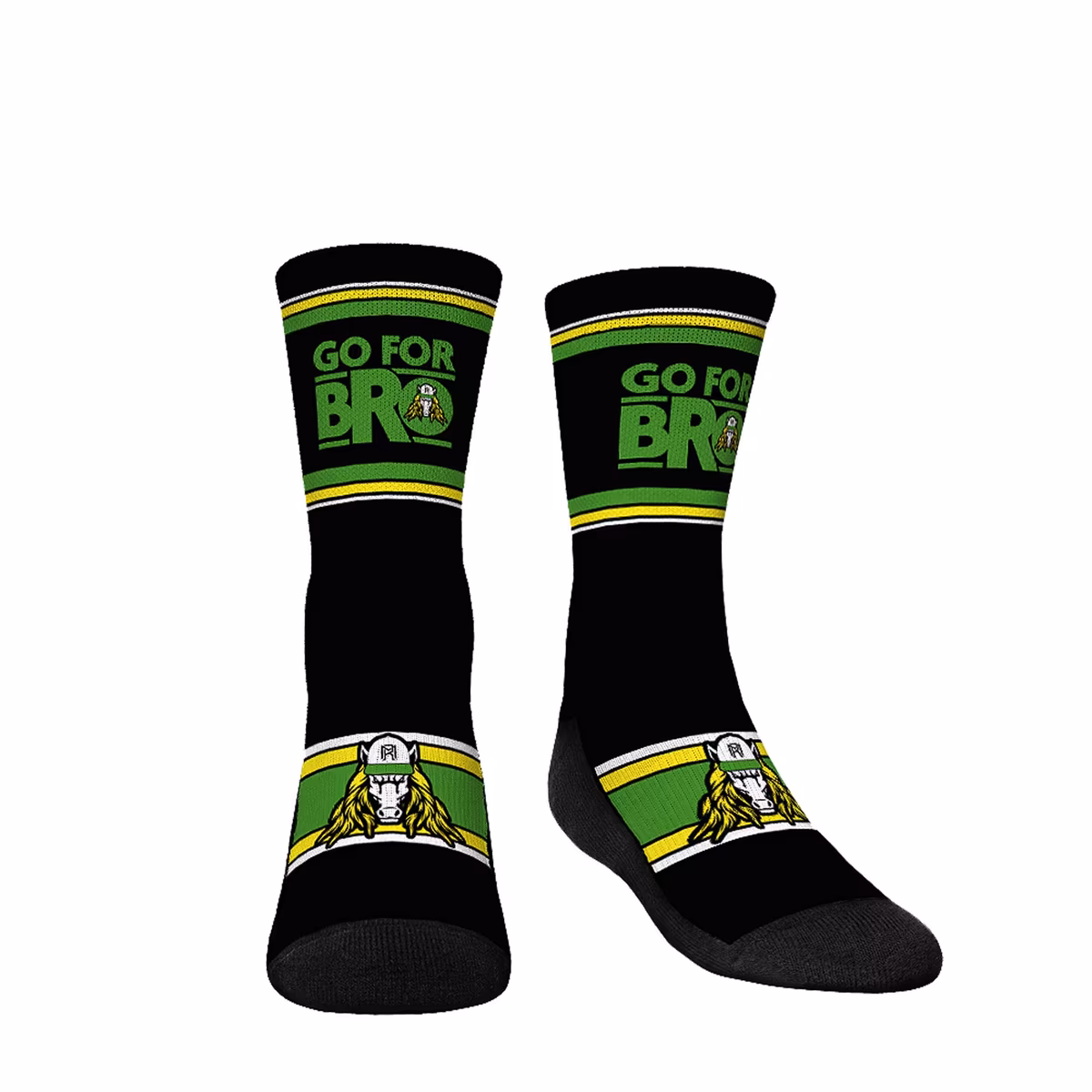 Youth Rock Em  Black Matt Riddle Throwback Stripes Crew Socks