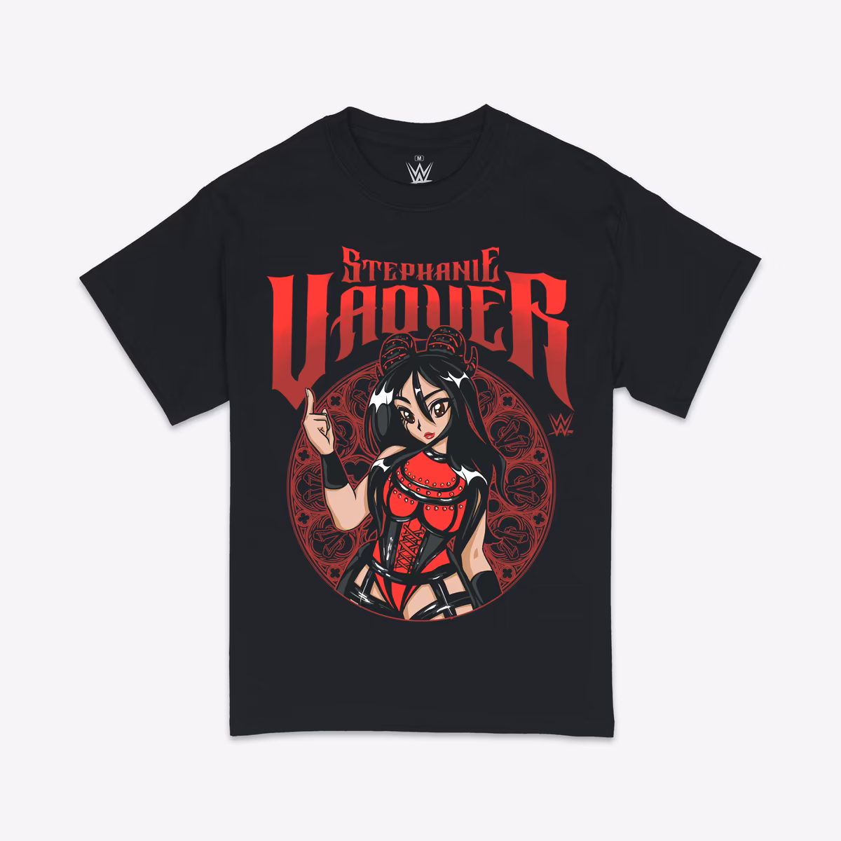 Men's Ripple Junction Black Stephanie Vaquer Anime T-Shirt 1 Men's Ripple Junction Black Stephanie Vaquer Anime T-Shirt