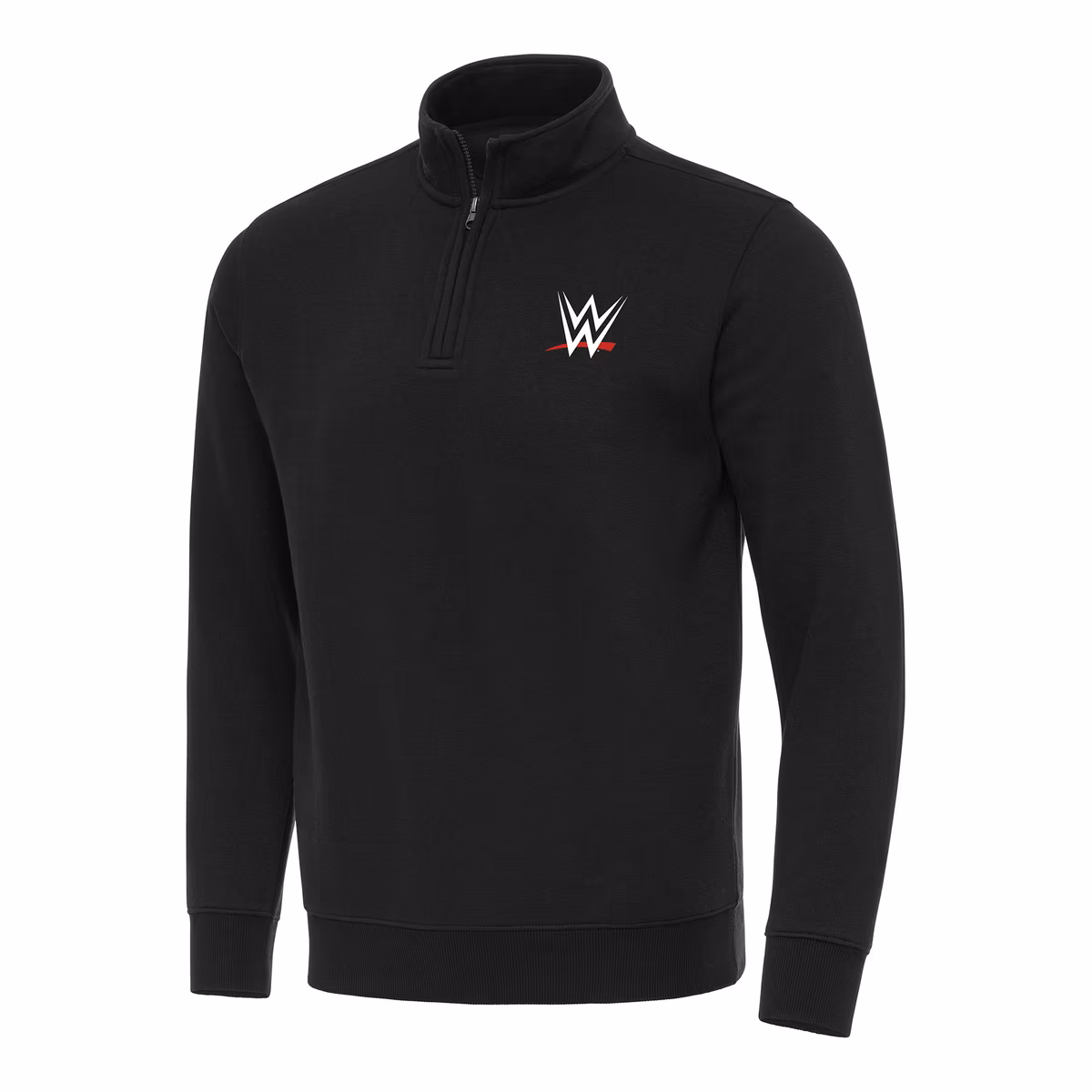 Men's Antigua WWE Merchandise Black Victory Quarter-Zip Pullover Top 1 Men's Antigua WWE Merchandise Black Victory Quarter-Zip Pullover Top