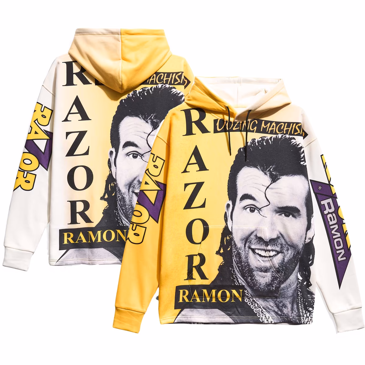 Men's Chalk Line Razor Ramon Big Face Allover Print Pullover Hoodie