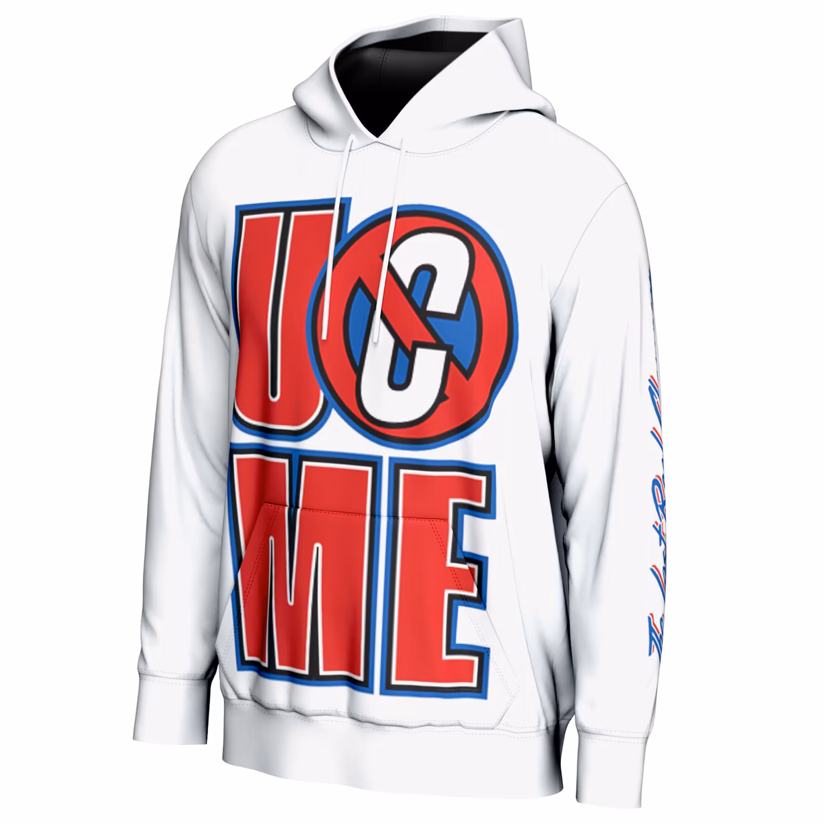 Men's ProSphere White John Cena Thank You Cena Hoodie 3 Men's ProSphere White John Cena Thank You Cena Hoodie