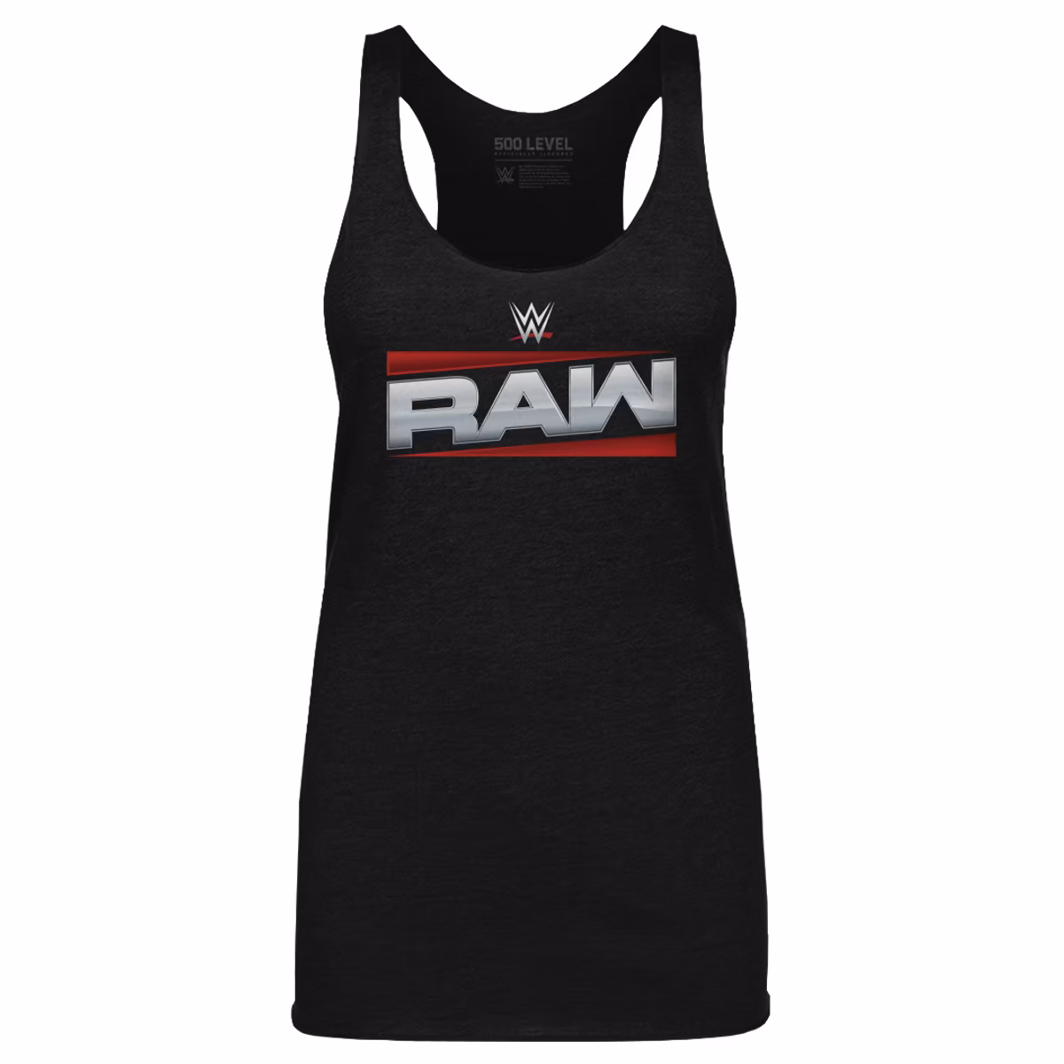 Women's 500 Level Heather Black RAW Logo Tri-Blend Tank Top 1 Women's 500 Level Heather Black RAW Logo Tri-Blend Tank Top