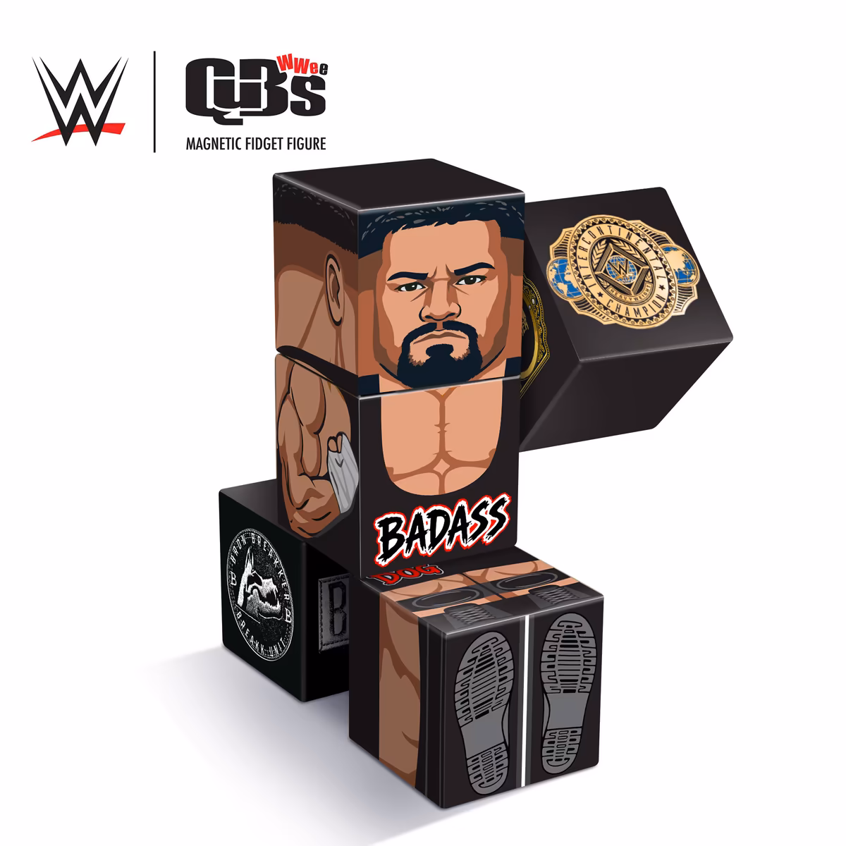 Bron Breakker WWE Magnetic QuBee Fidget Figure 5 Bron Breakker WWE Magnetic QuBee Fidget Figure