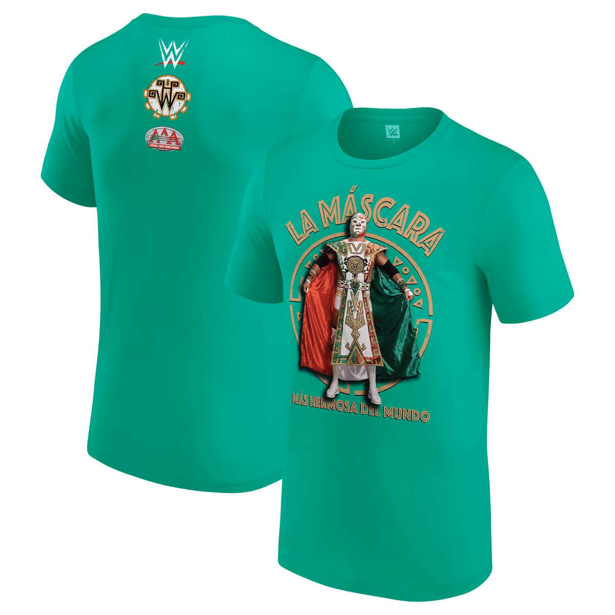 Men's Green El Hijo de Dr. Wagner Jr. AAA Superstar T-Shirt