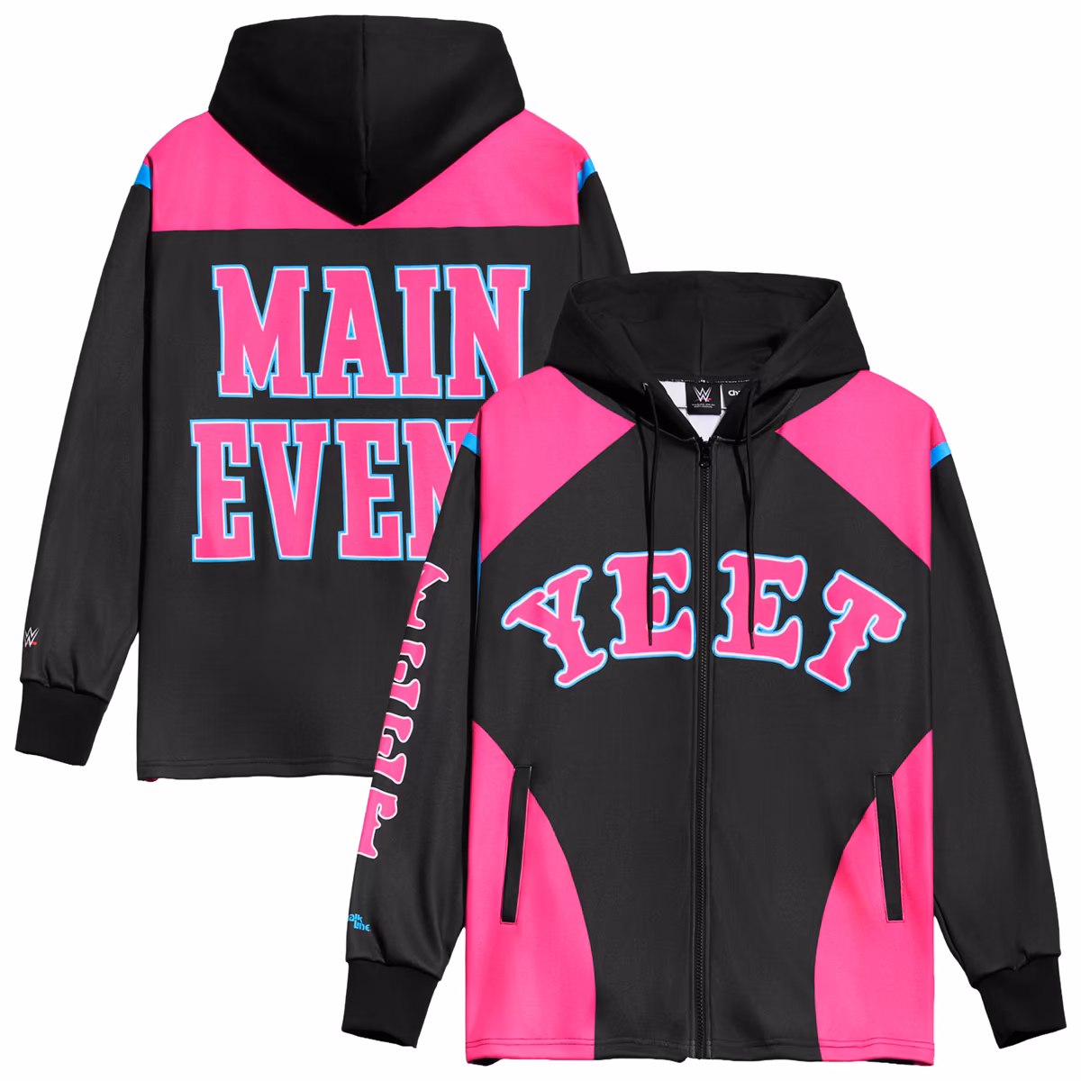Men's Chalk Line Black Jey Uso Yeet Entrance Full-Zip Hoodie