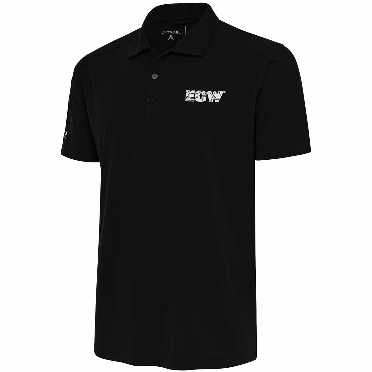 Men's Antigua  Black ECW Tribute Polo