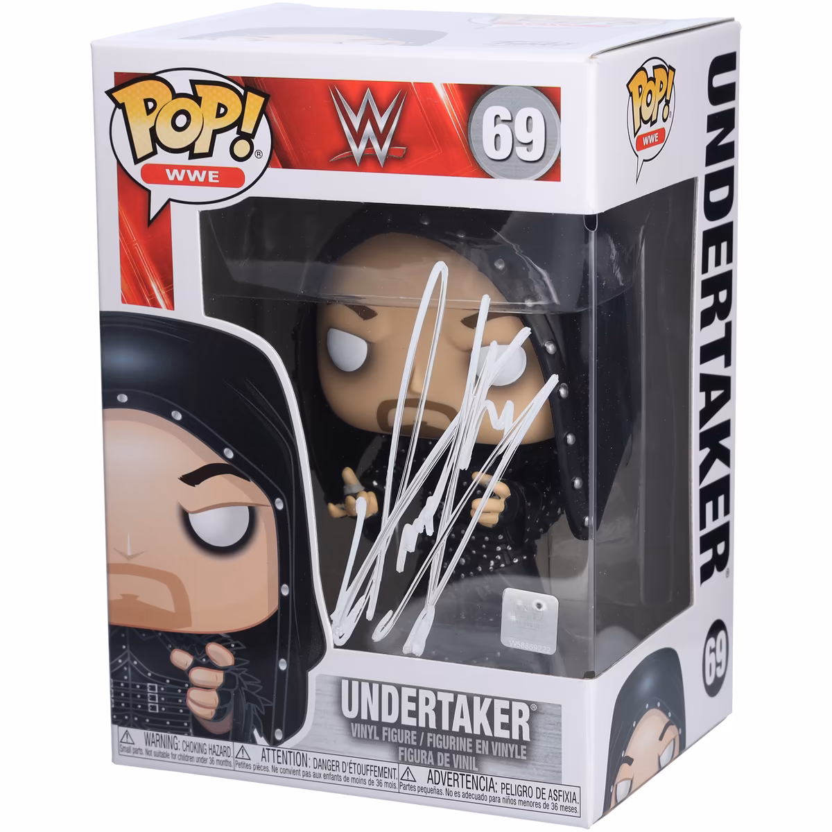 The Undertaker WWE Autographed #69 Hooded Funko Pop! Vinyl Figure 2 The Undertaker WWE Autographed #69 Hooded Funko Pop! Vinyl Figure