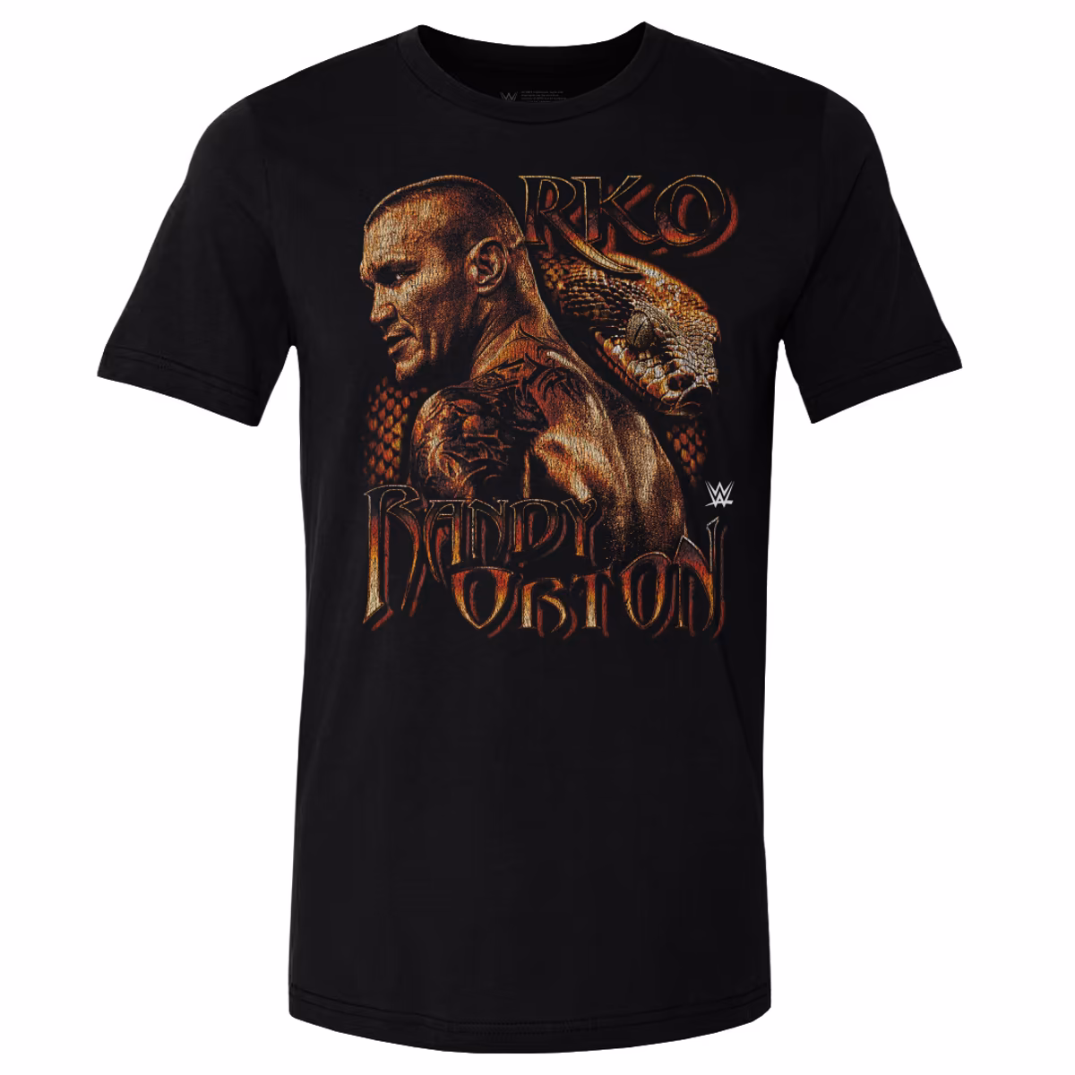 Men's 500 Level Black Randy Orton Grunge T-Shirt