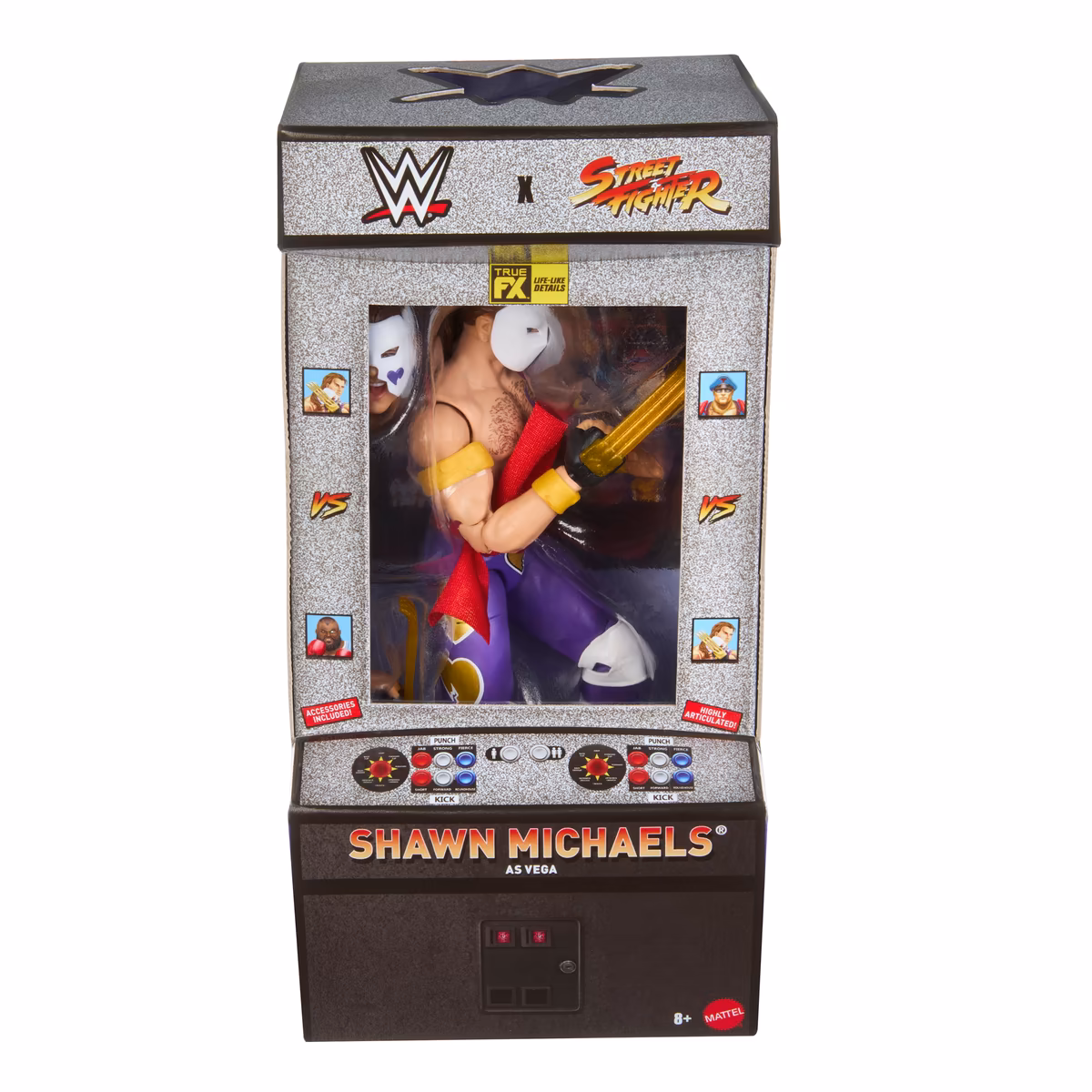 Shawn Michaels WWE Mattel WWE x Street Fighter Elite Collection Mashup Wave 4 Action Figure - As Vega