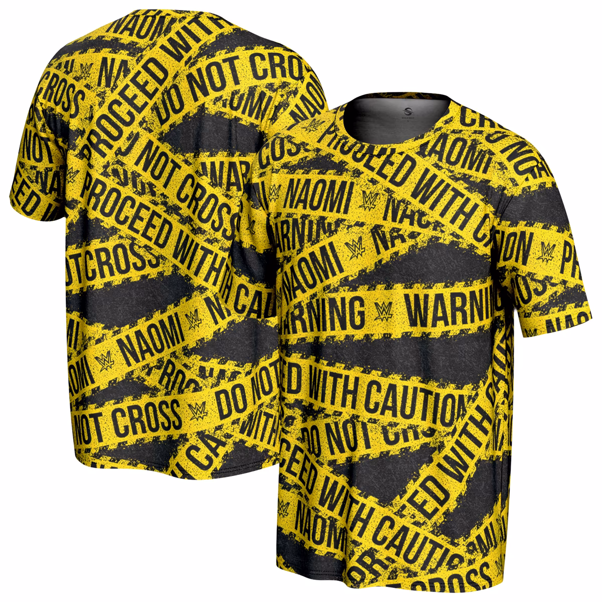 Men's ProSphere Black Naomi Caution Tape Graphic T-Shirt 3 Men's ProSphere Black Naomi Caution Tape Graphic T-Shirt