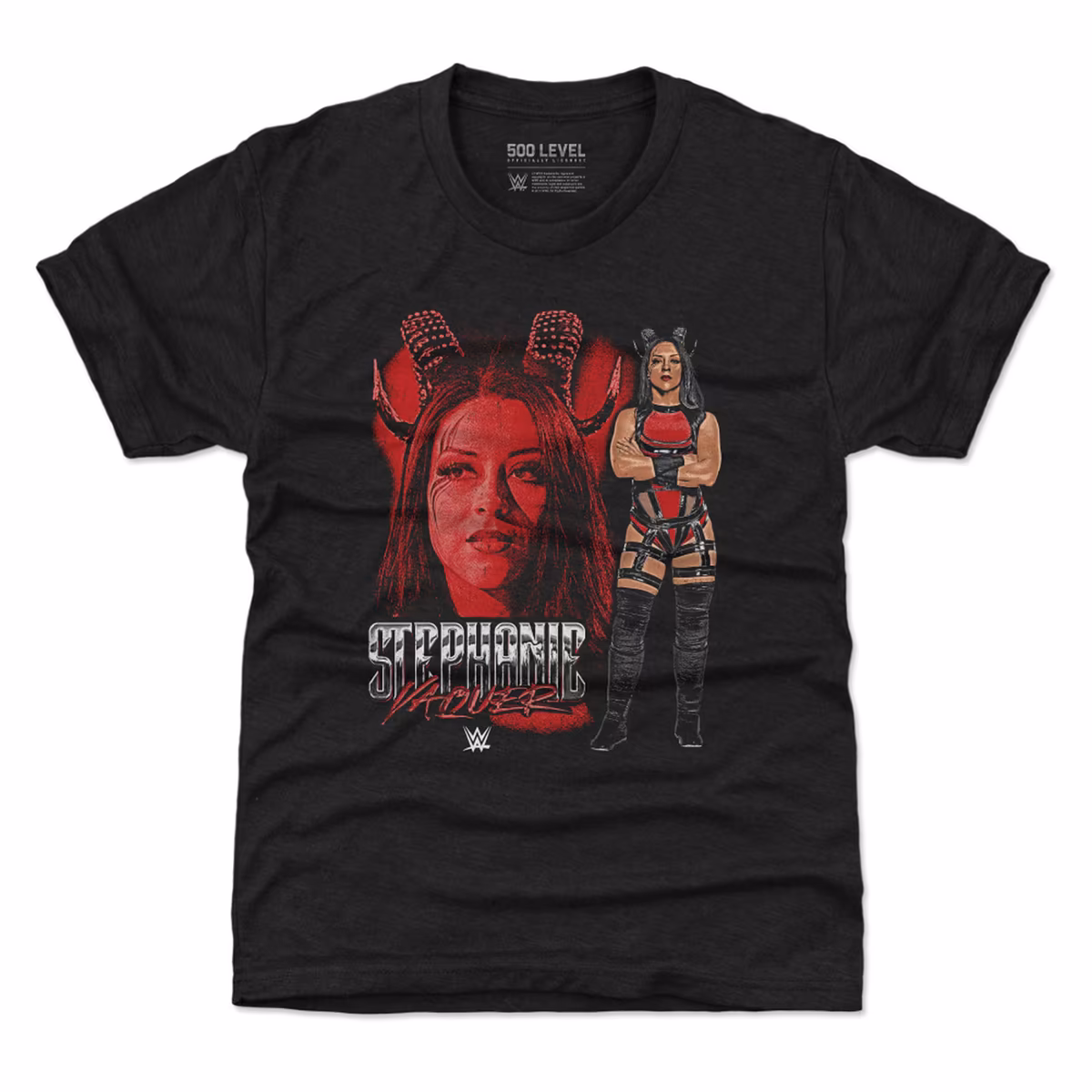 Youth 500 Level Heather Black Stephanie Vaquer Vintage T-Shirt