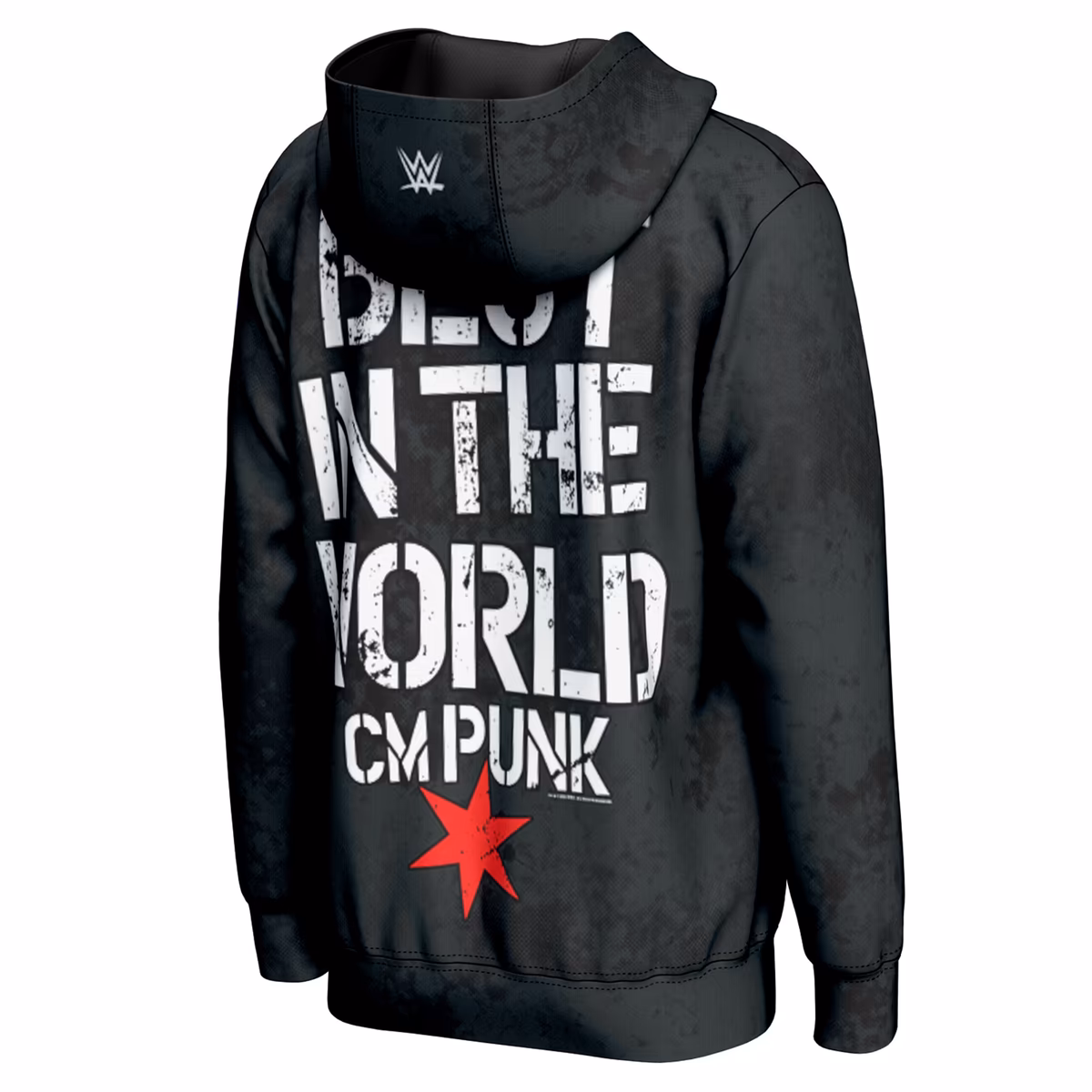 Men's ProSphere Black CM Punk In Punk We Trust Full-Zip Hoodie 4 Men's ProSphere Black CM Punk In Punk We Trust Full-Zip Hoodie