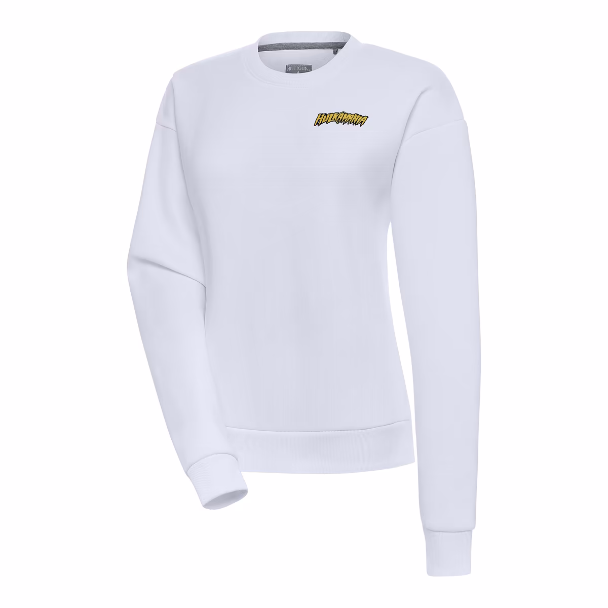 Women's Antigua White Hulk Hogan Victory Pullover Sweatshirt