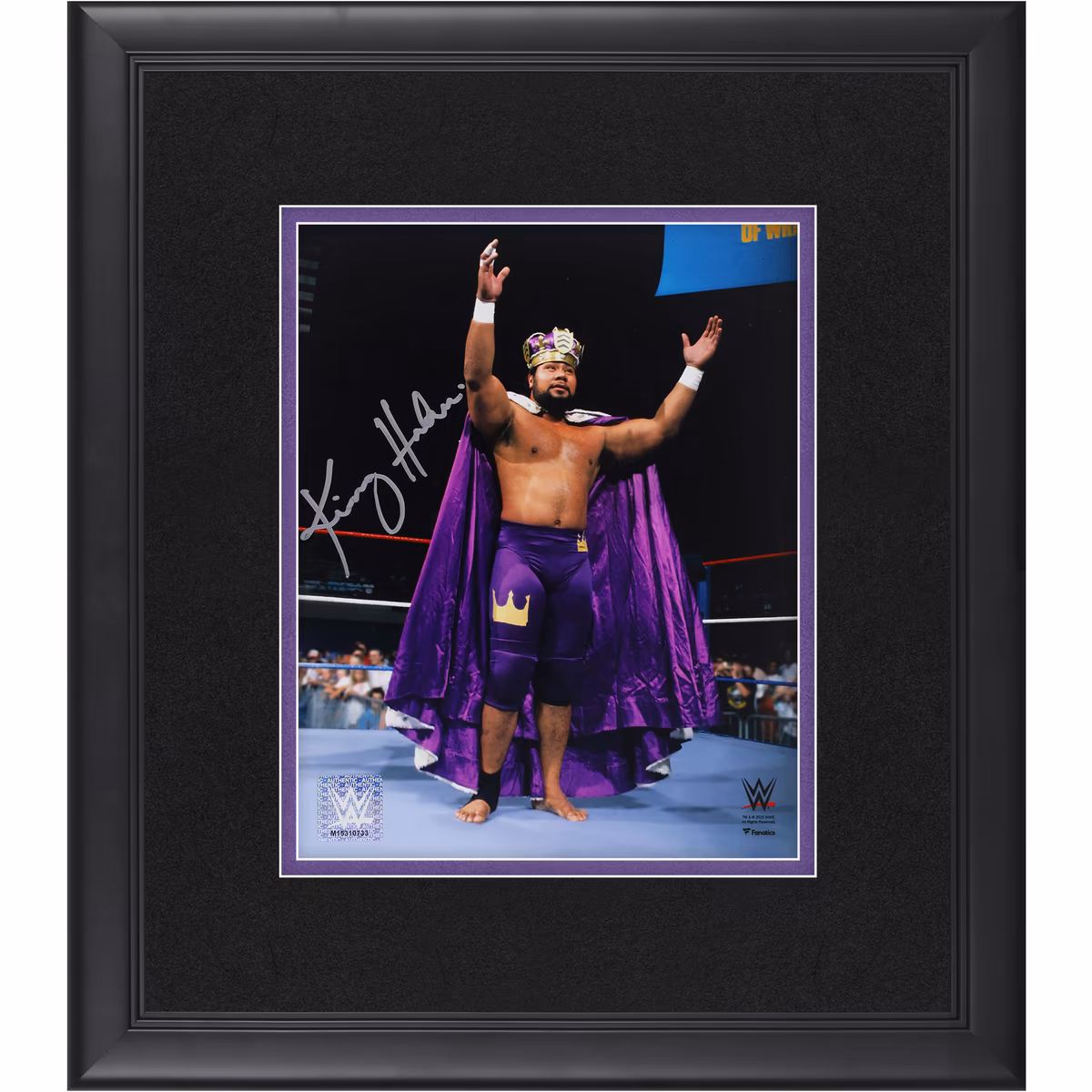 Haku WWE Autographed Framed 8" x 10" In-Ring Entrance Photograph