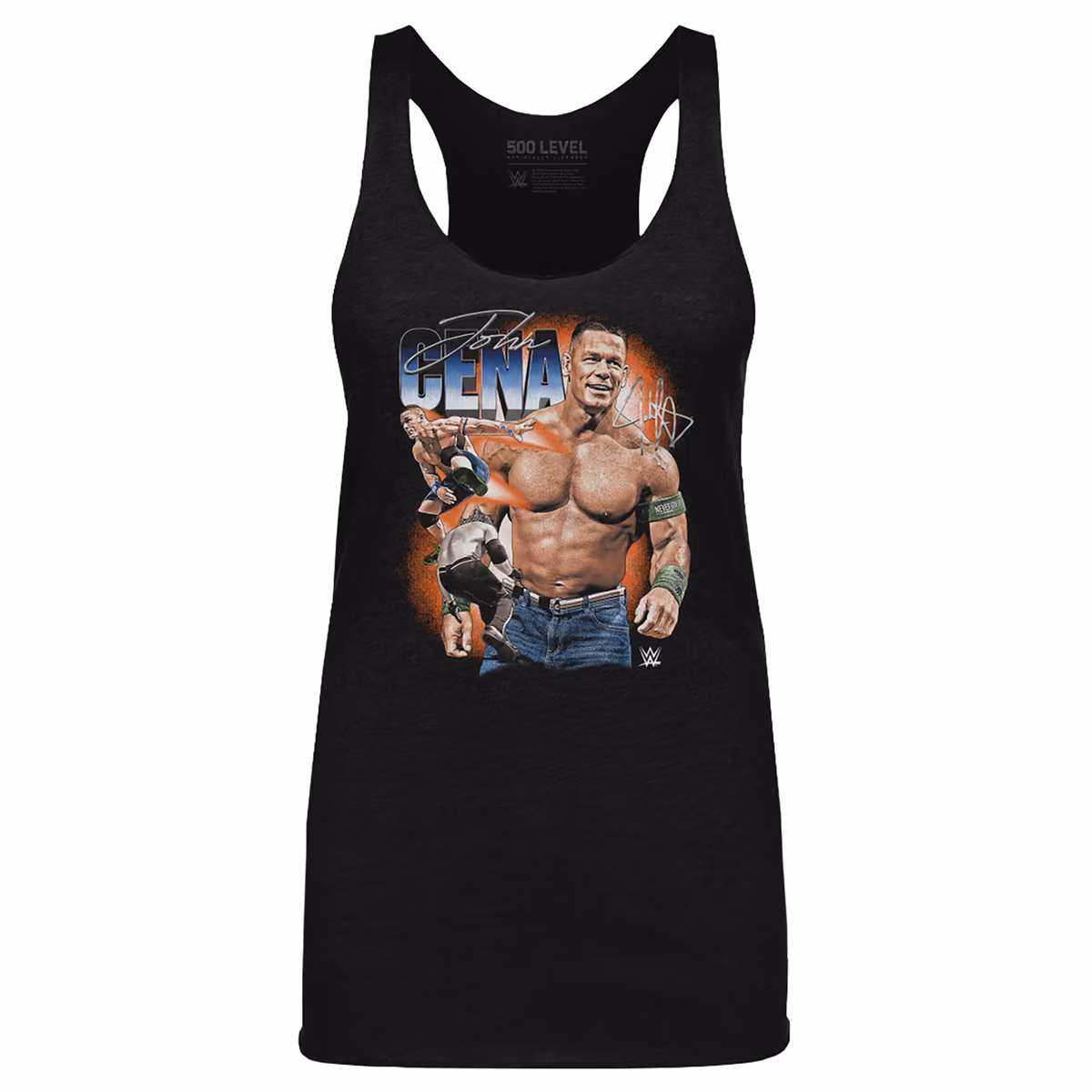 Women's 500 Level Heather Black John Cena Vintage Superstar Tri-Blend Tank Top 9 Women's 500 Level Heather Black John Cena Vintage Superstar Tri-Blend Tank Top
