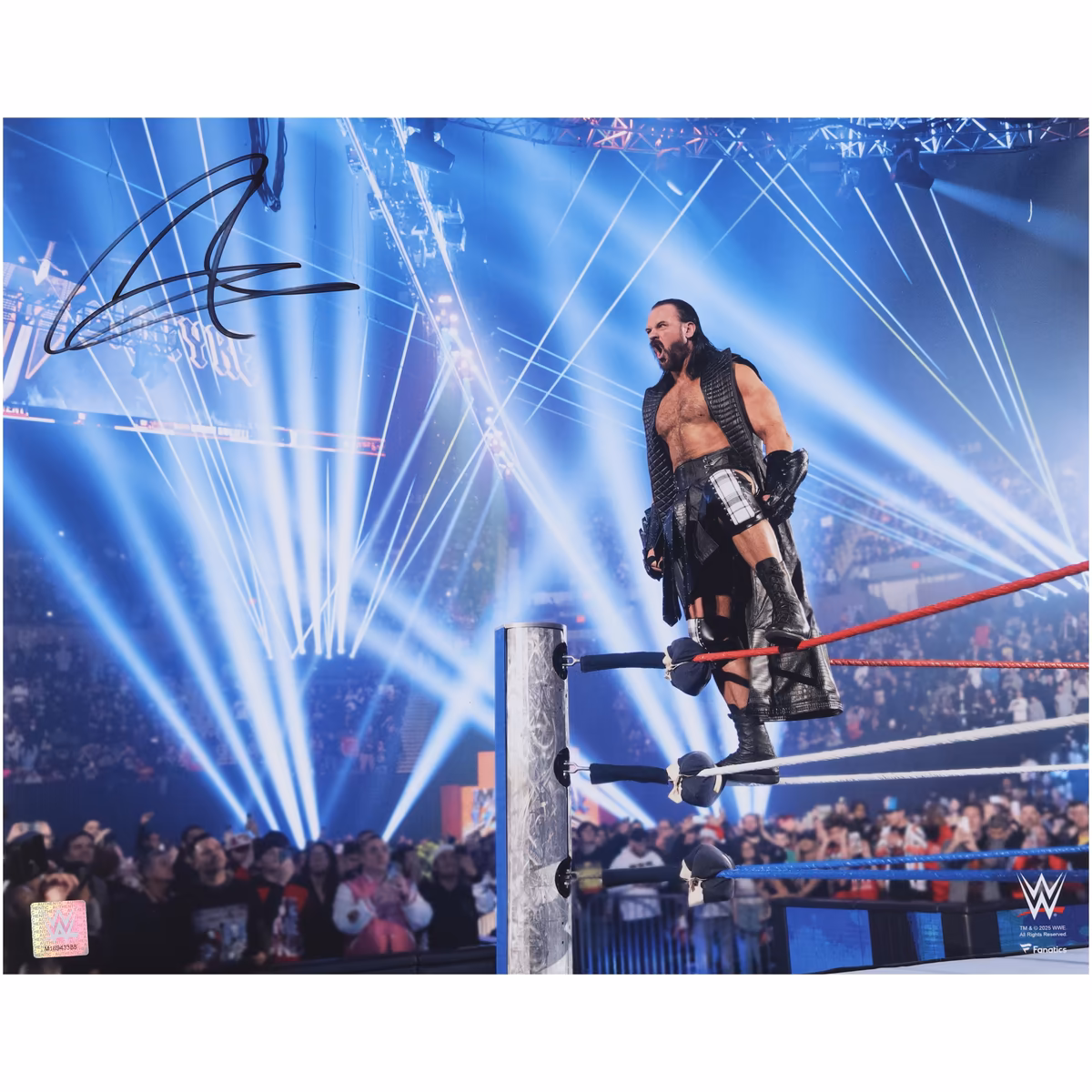 Drew McIntyre WWE Autographed 16" x 20" Standing On The Ropes Photograph