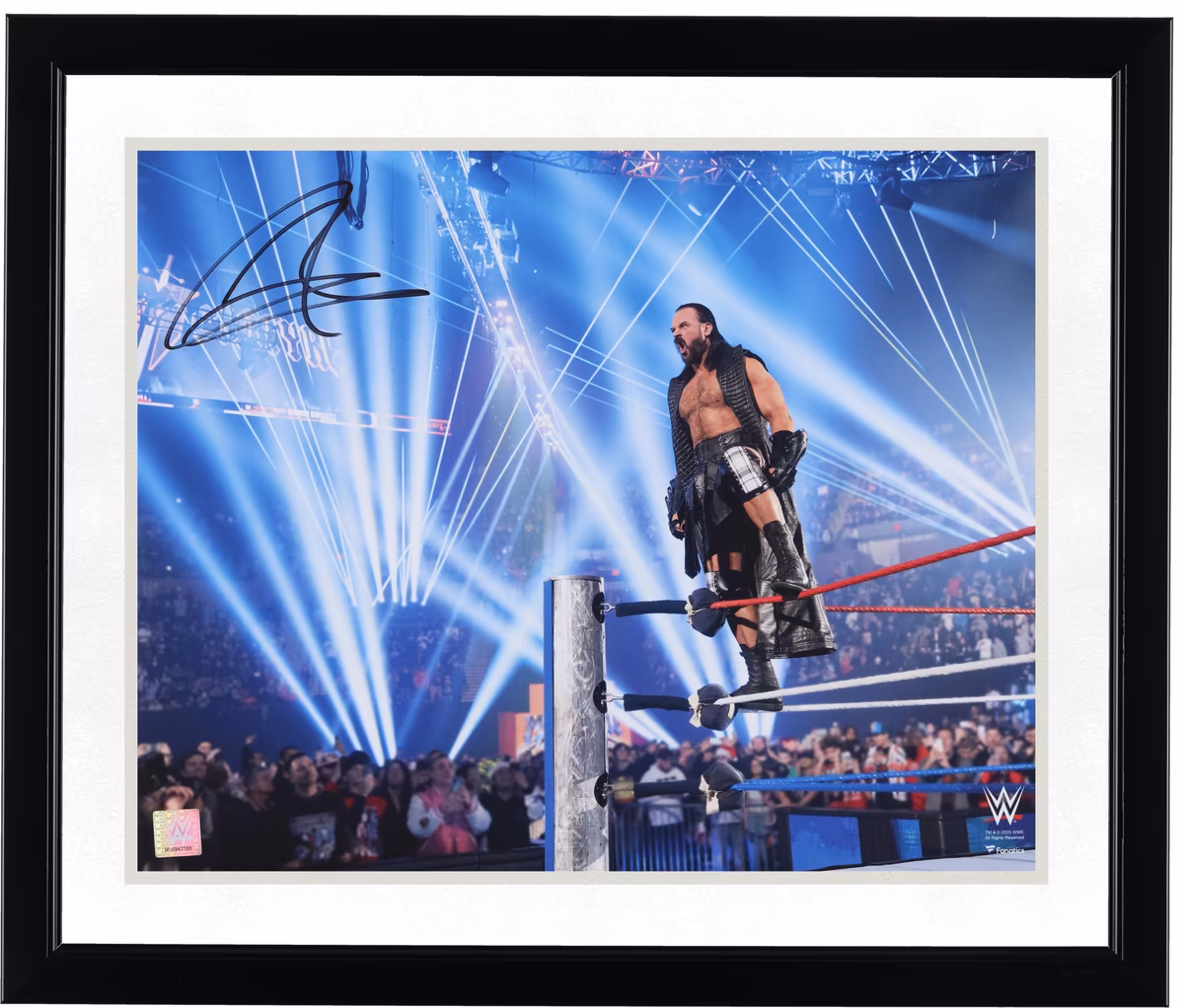 Drew McIntyre WWE Autographed 16" x 20" Standing On The Ropes Photograph 3 Drew McIntyre WWE Autographed 16" x 20" Standing On The Ropes Photograph