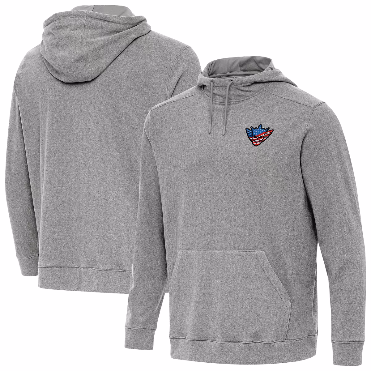 Men's Antigua Heather Charcoal Cody Rhodes Cloud Hoodie 2 Men's Antigua Heather Charcoal Cody Rhodes Cloud Hoodie