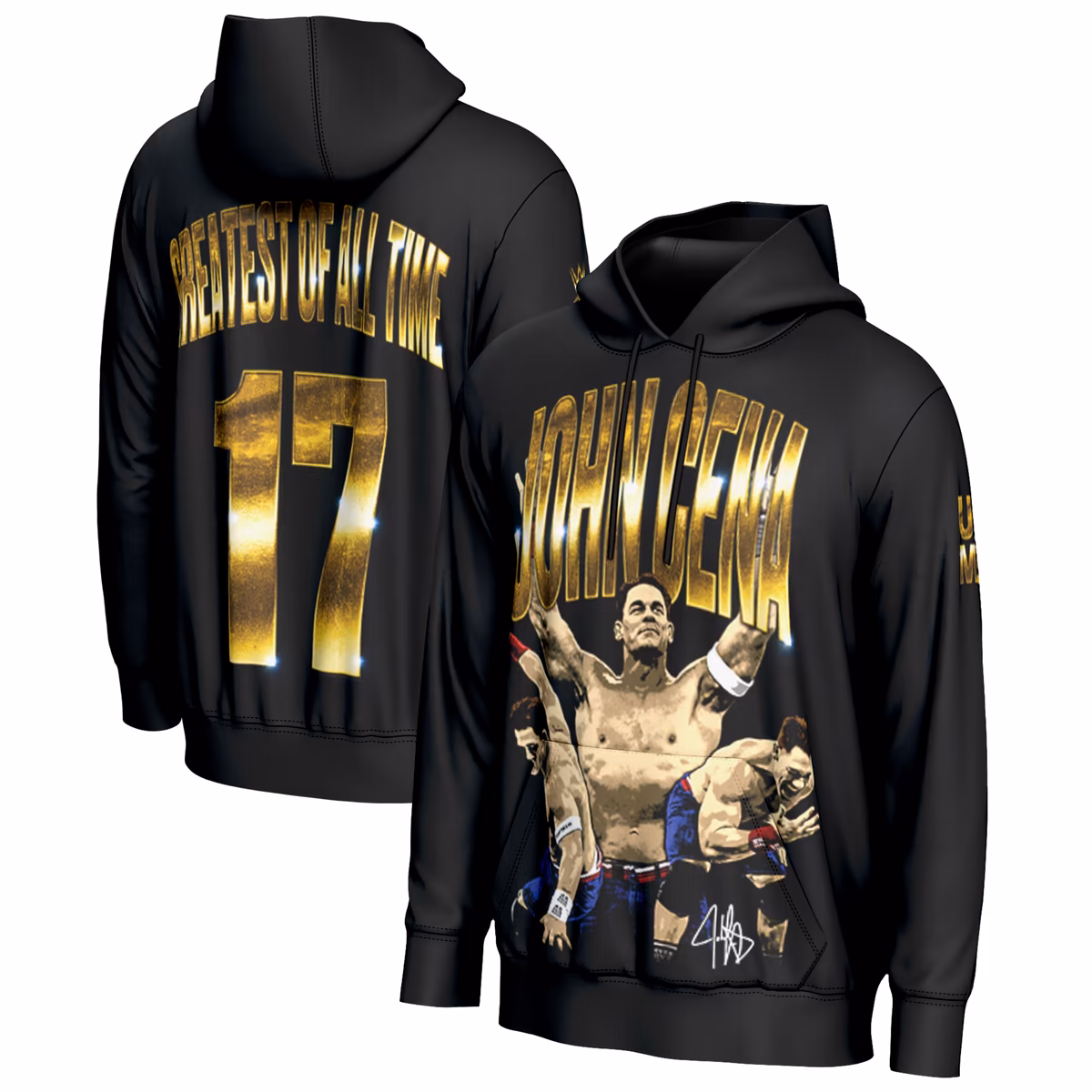 Youth ProSphere Black John Cena GOAT Pullover Hoodie 8 Youth ProSphere Black John Cena GOAT Pullover Hoodie