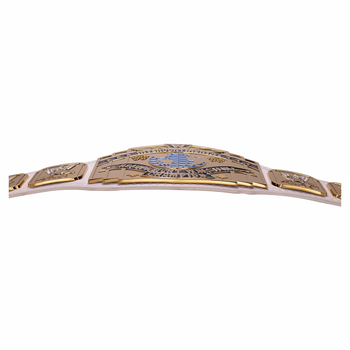 WWE Intercontinental Scratch Logo White Replica Title Belt 8 WWE Intercontinental Scratch Logo White Replica Title Belt