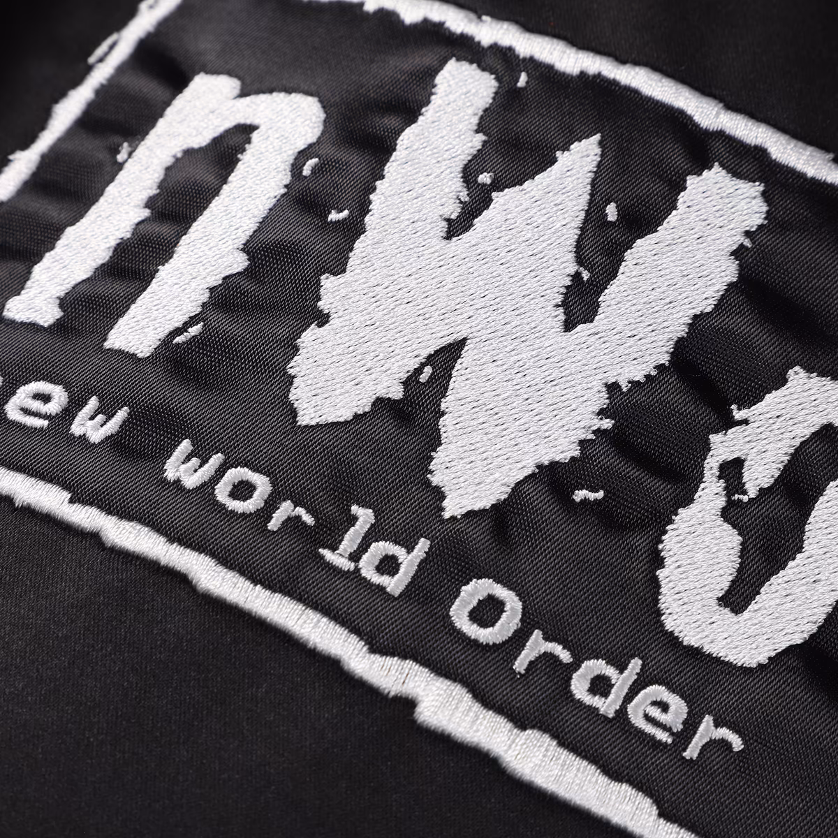 Men's Mitchell & Ness Black nWo Lightweight Full-Snap Satin Jacket 6 Men's Mitchell & Ness Black nWo Lightweight Full-Snap Satin Jacket
