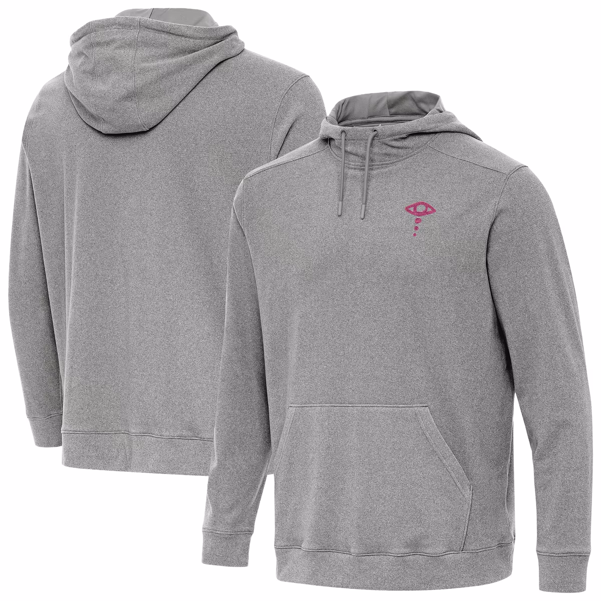 Men's Antigua Heather Charcoal Liv Morgan Cloud Hoodie 5 Men's Antigua Heather Charcoal Liv Morgan Cloud Hoodie