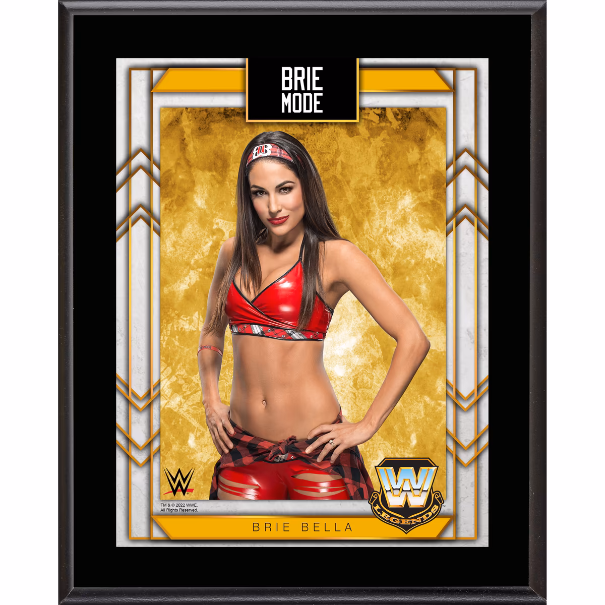 Brie Bella WWE Framed 10.5" x 13" Sublimated Plaque 1 Brie Bella WWE Framed 10.5" x 13" Sublimated Plaque