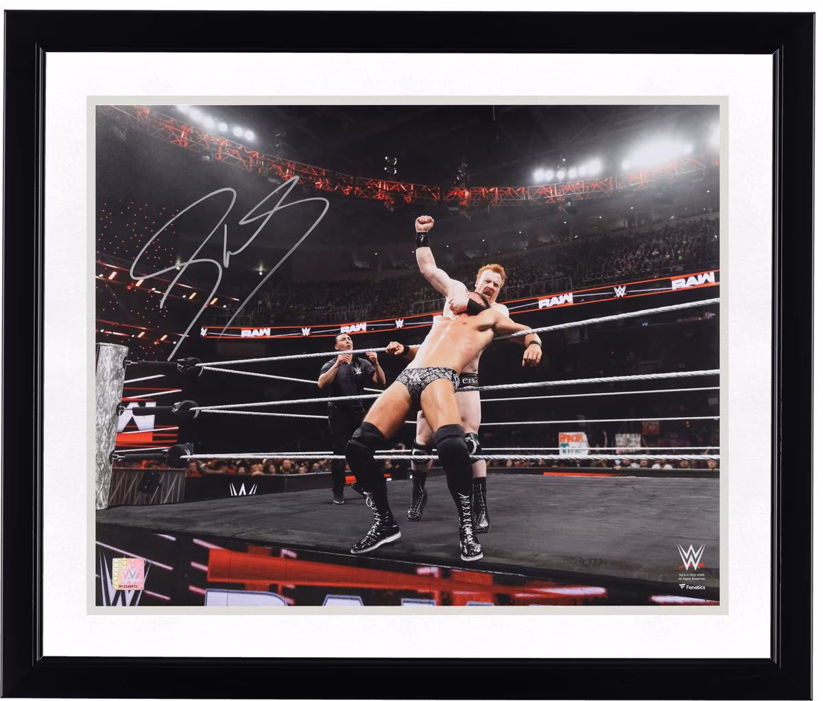 Sheamus WWE Autographed 16" x 20" 10 Beats Punch Against The Ropes Photograph 3 Sheamus WWE Autographed 16" x 20" 10 Beats Punch Against The Ropes Photograph