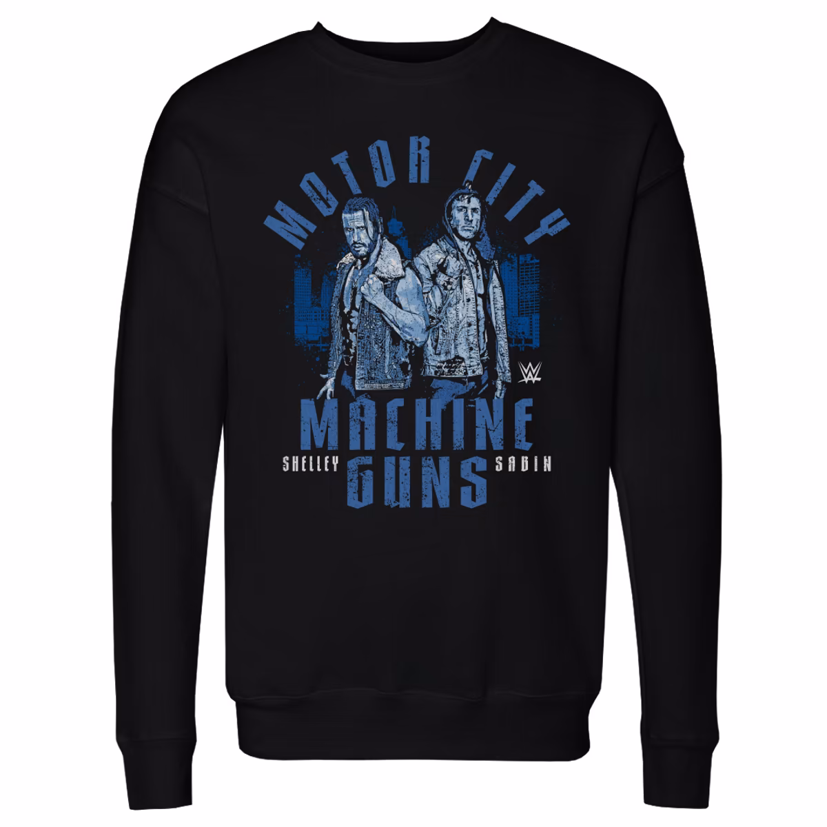 Men's 500 Level Black Motor City Machine Guns Duo Pullover Sweatshirt