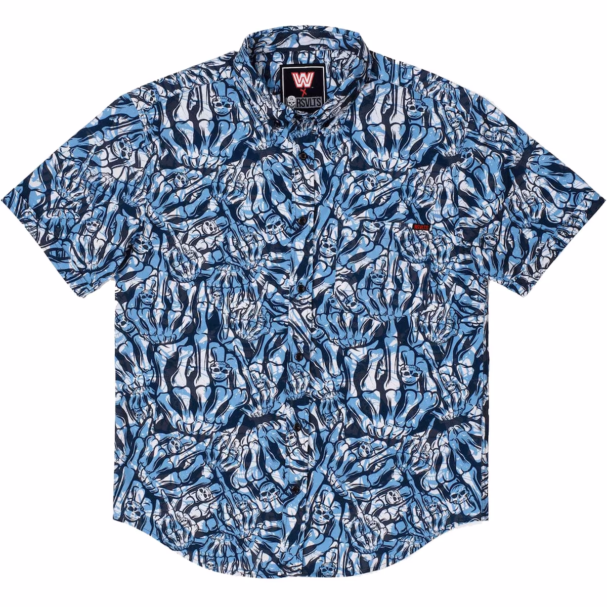 Men's RSVLTS Black "Stone Cold" Steve Austin Stone Cold Salute KUNUFLEX Button-Down Short Sleeve Shirt 2 Men's RSVLTS Black "Stone Cold" Steve Austin Stone Cold Salute KUNUFLEX Button-Down Short Sleeve Shirt