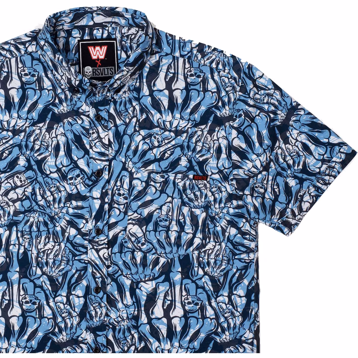 Men's RSVLTS Black "Stone Cold" Steve Austin Stone Cold Salute KUNUFLEX Button-Down Short Sleeve Shirt 3 Men's RSVLTS Black "Stone Cold" Steve Austin Stone Cold Salute KUNUFLEX Button-Down Short Sleeve Shirt