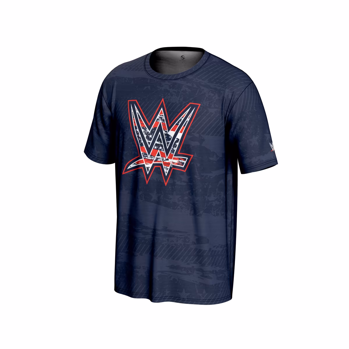 Men's ProSphere Navy WWE Logo Americana T-Shirt 3 Men's ProSphere Navy WWE Logo Americana T-Shirt