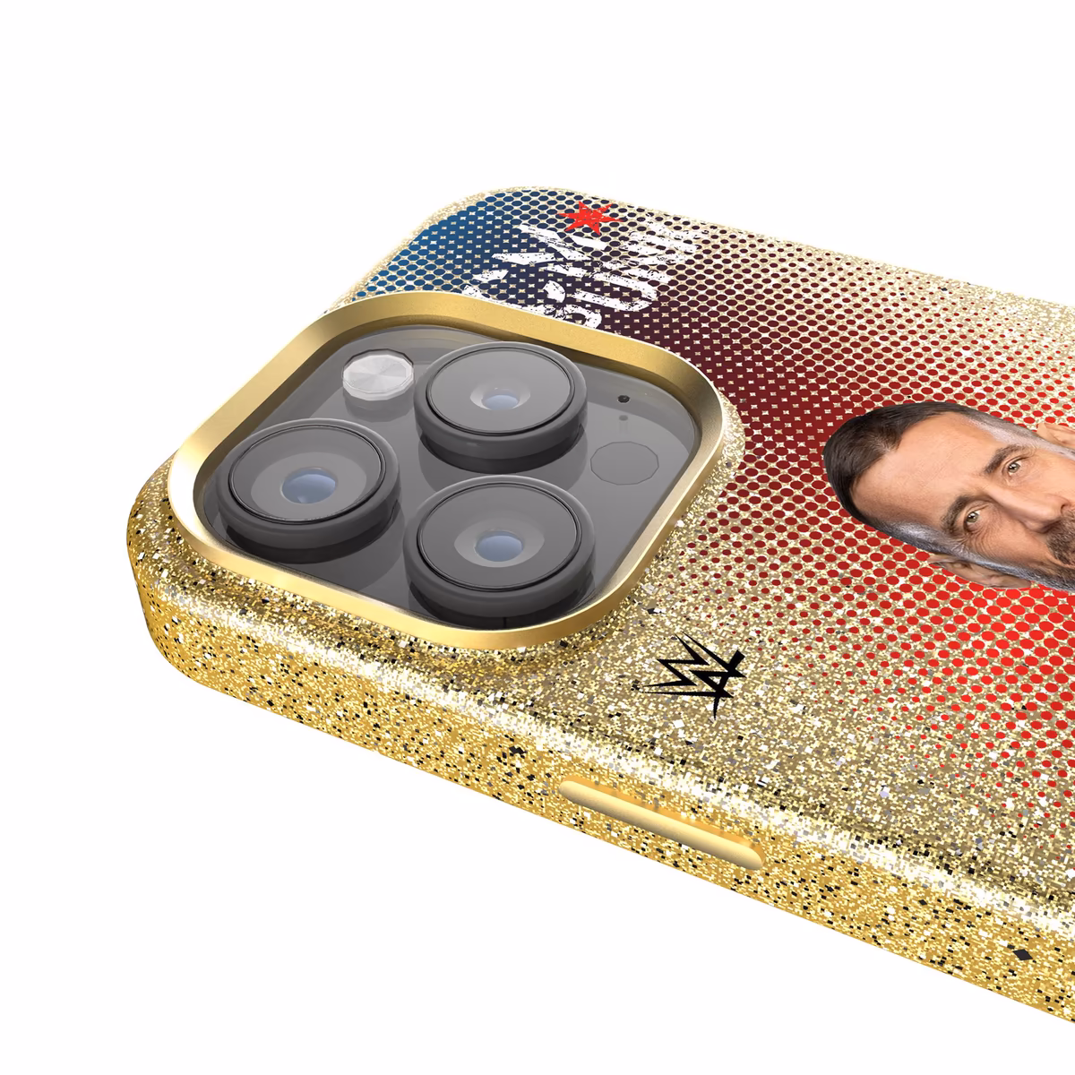 Keyscaper CM Punk WWE Flag Superstar iPhone Gold Bling Case 5 Keyscaper CM Punk WWE Flag Superstar iPhone Gold Bling Case