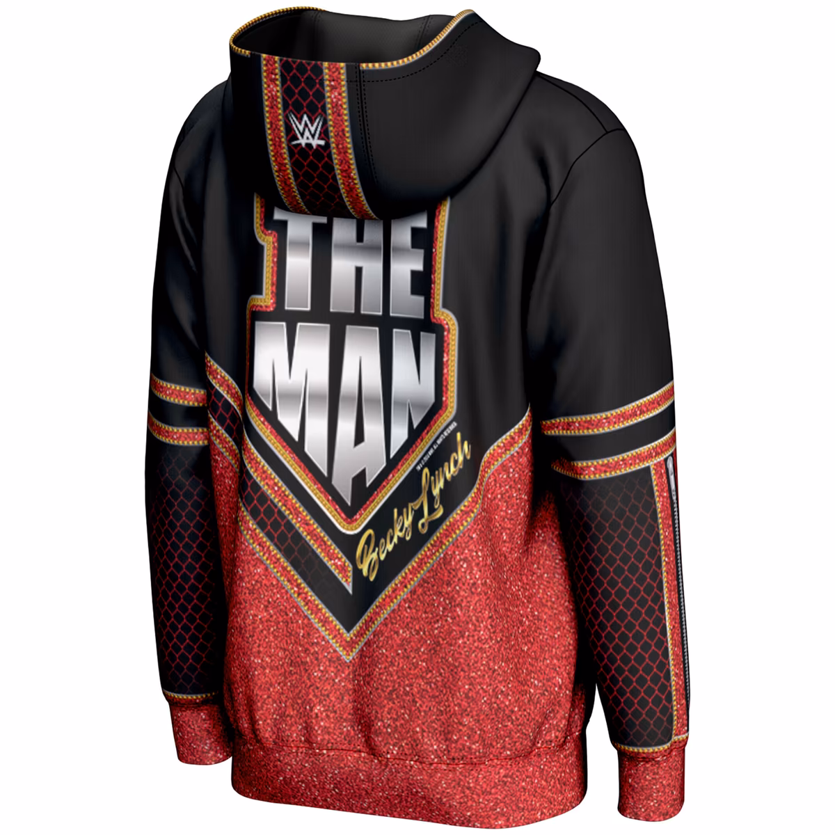 Men's ProSphere Black Becky Lynch Full-Zip Hoodie 4 Men's ProSphere Black Becky Lynch Full-Zip Hoodie