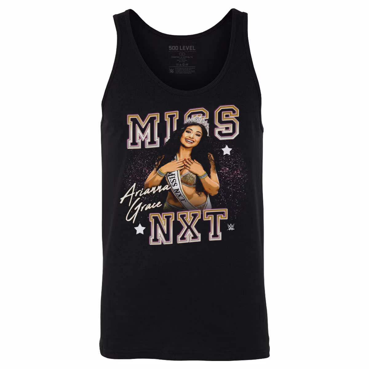 Men's 500 Level Black Arianna Grace Miss NXT Tank Top 1 Men's 500 Level Black Arianna Grace Miss NXT Tank Top