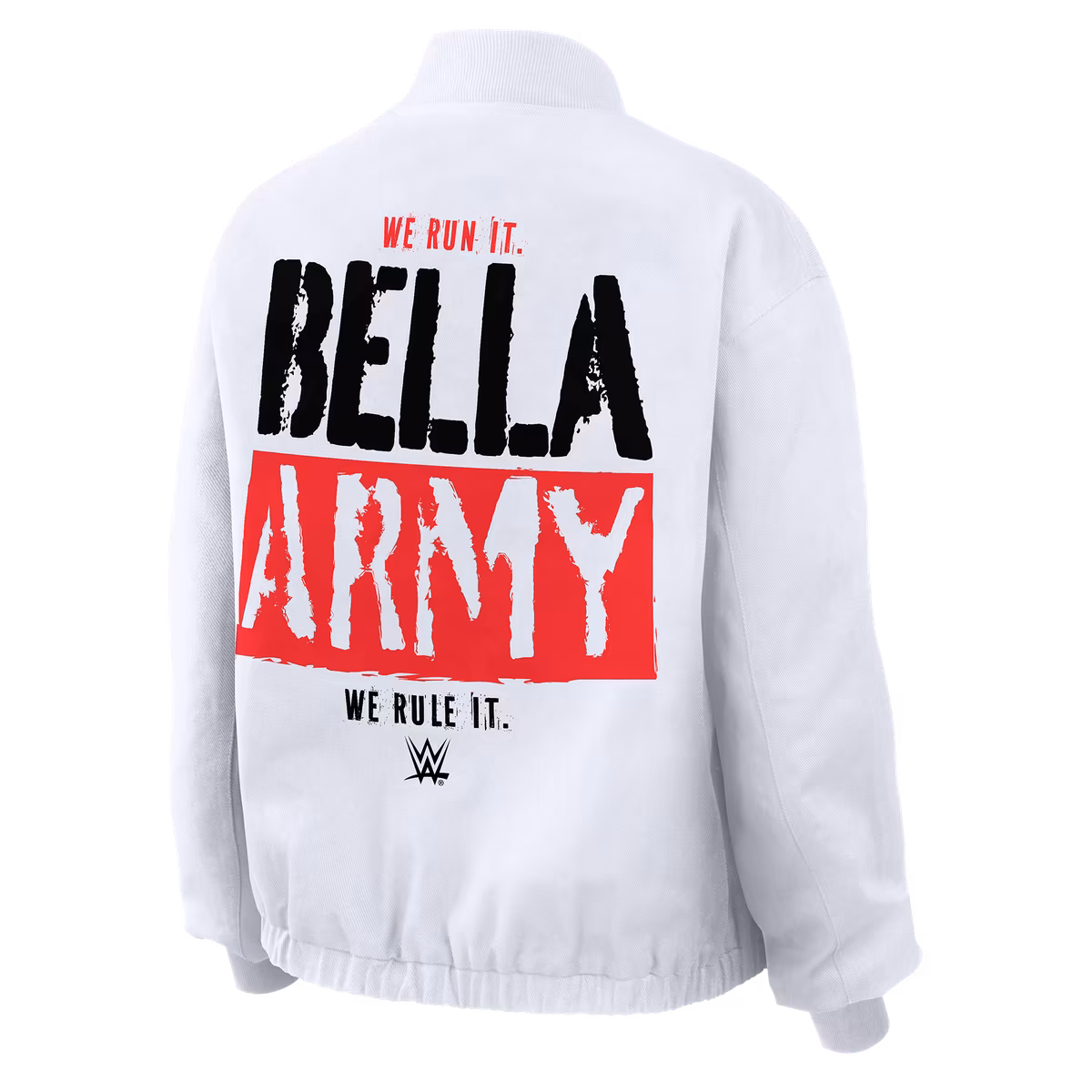 Women's WEAR by Erin Andrews White The Bella Twins Denim Full-Zip Bomber Jacket 5 Women's WEAR by Erin Andrews White The Bella Twins Denim Full-Zip Bomber Jacket