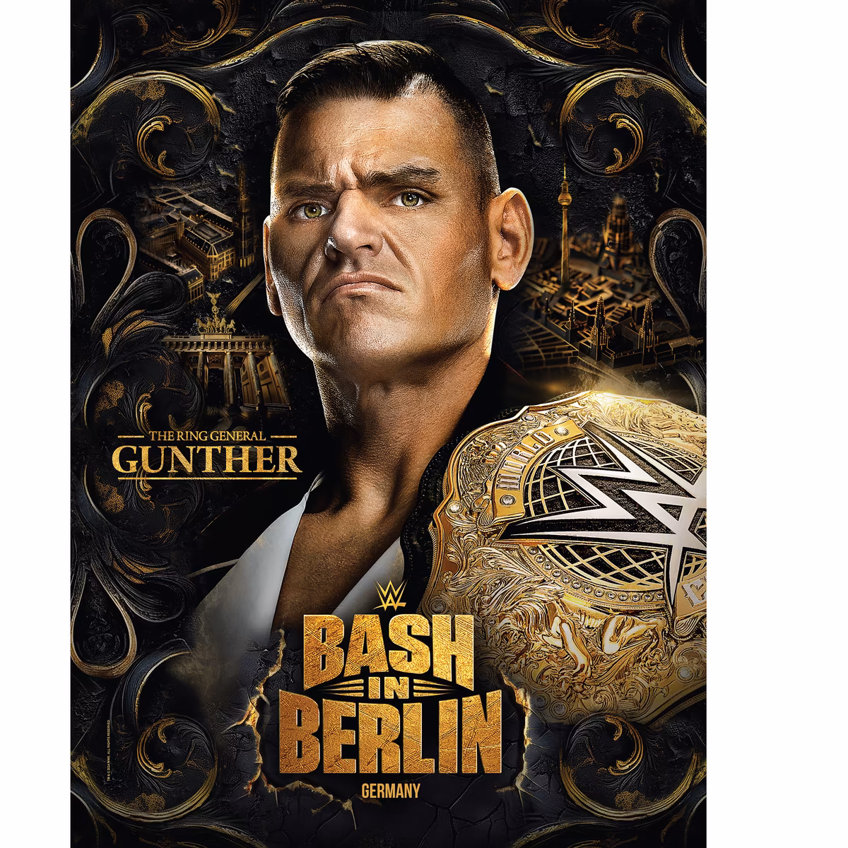 WWE 2024 Bash In Berlin 18" x 24" Event Poster Art Photograph 8 WWE 2024 Bash In Berlin 18" x 24" Event Poster Art Photograph