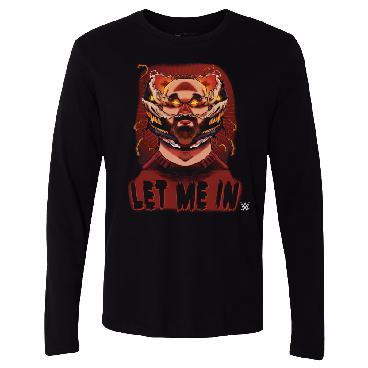 Men's 500 Level Black Bray Wyatt Let Me In Long Sleeve T-Shirt 1 Men's 500 Level Black Bray Wyatt Let Me In Long Sleeve T-Shirt
