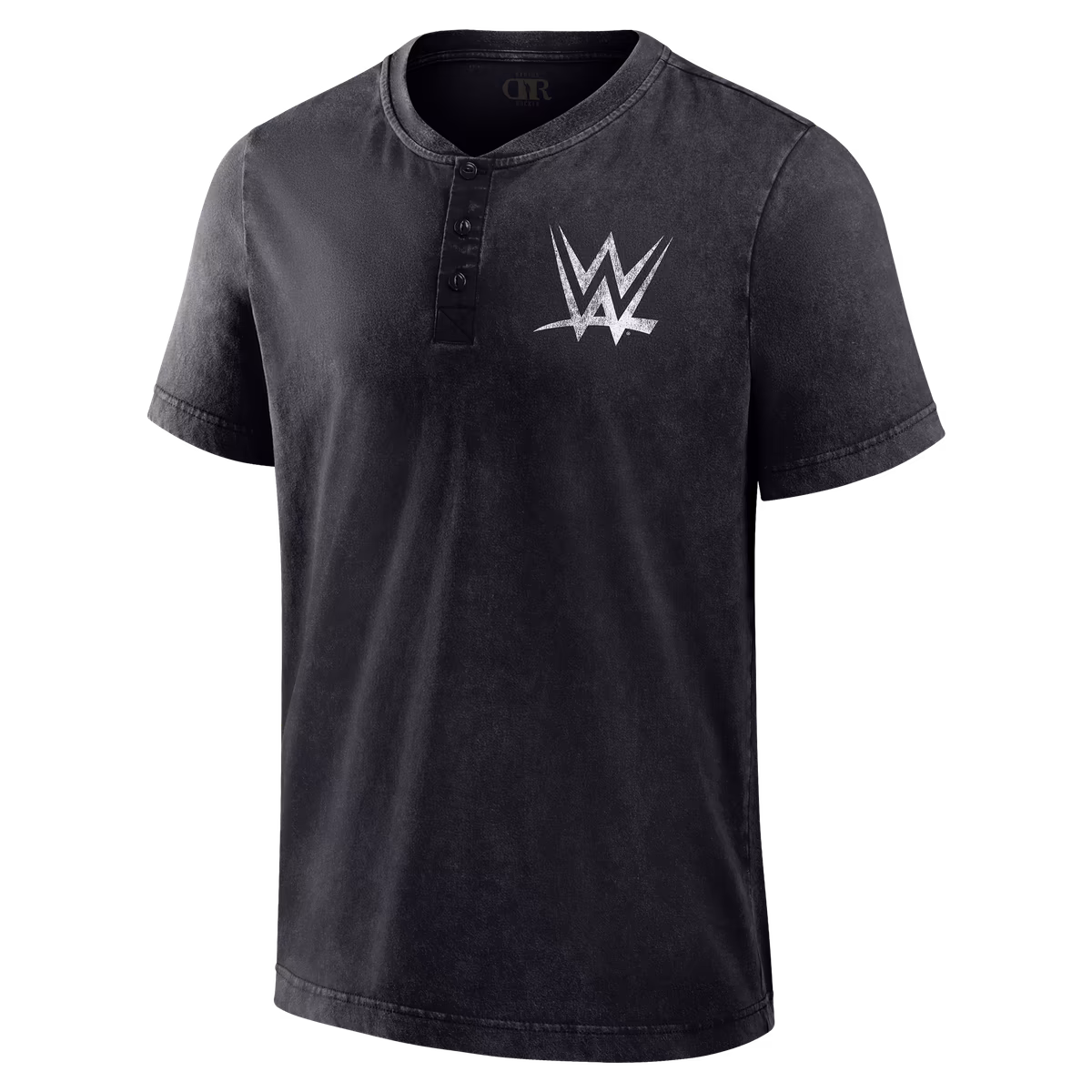 Men's Darius Rucker Collection by Fanatics Black WWE Logo Washed Henley T-Shirt 4 Men's Darius Rucker Collection by Fanatics Black WWE Logo Washed Henley T-Shirt