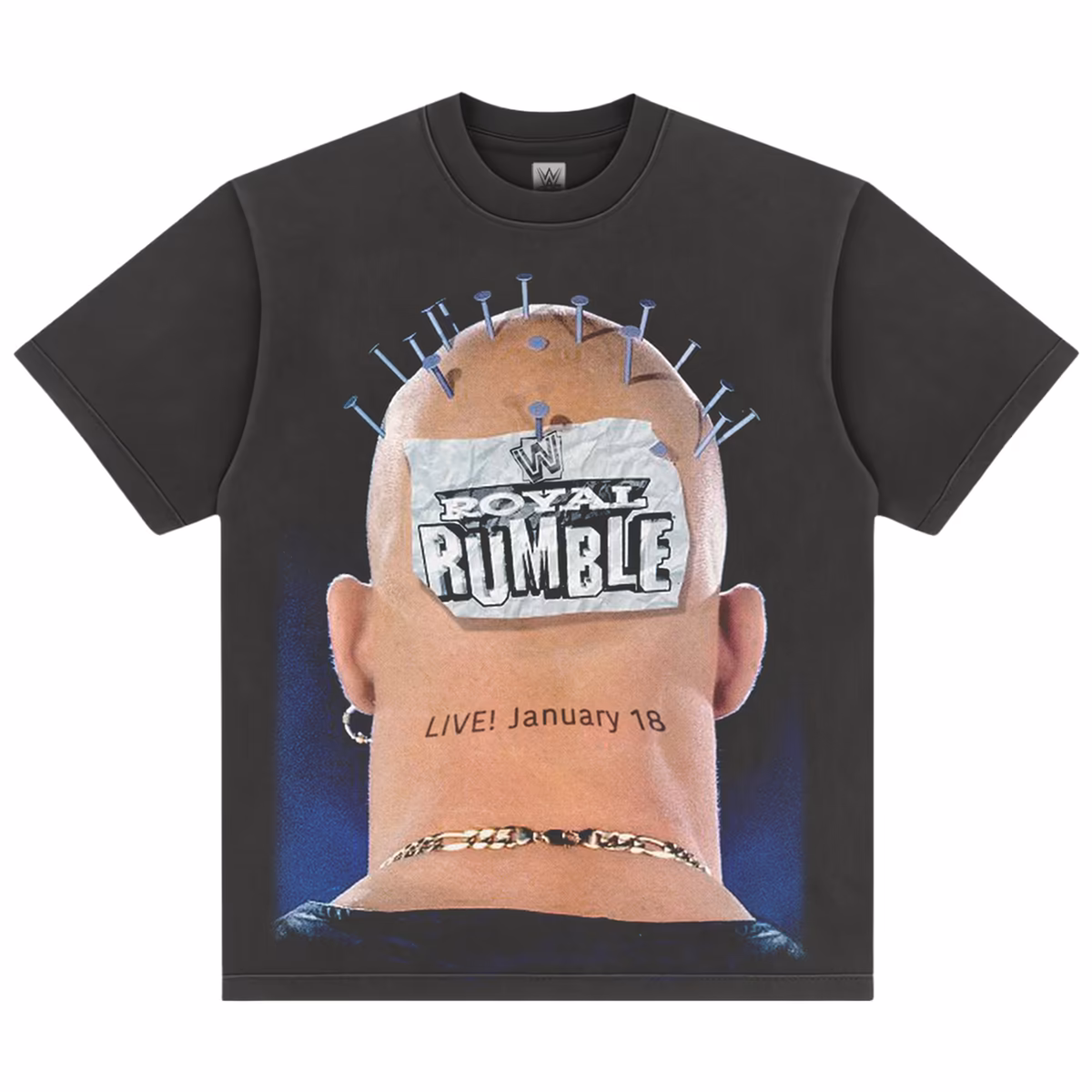 Men's Black "Stone Cold" Steve Austin Royal Rumble 1998 Boxy T-Shirt 2 Men's Black "Stone Cold" Steve Austin Royal Rumble 1998 Boxy T-Shirt