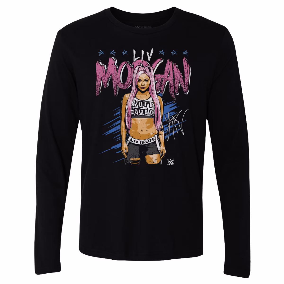 Men's 500 Level Black Liv Morgan Pop Long Sleeve T-Shirt