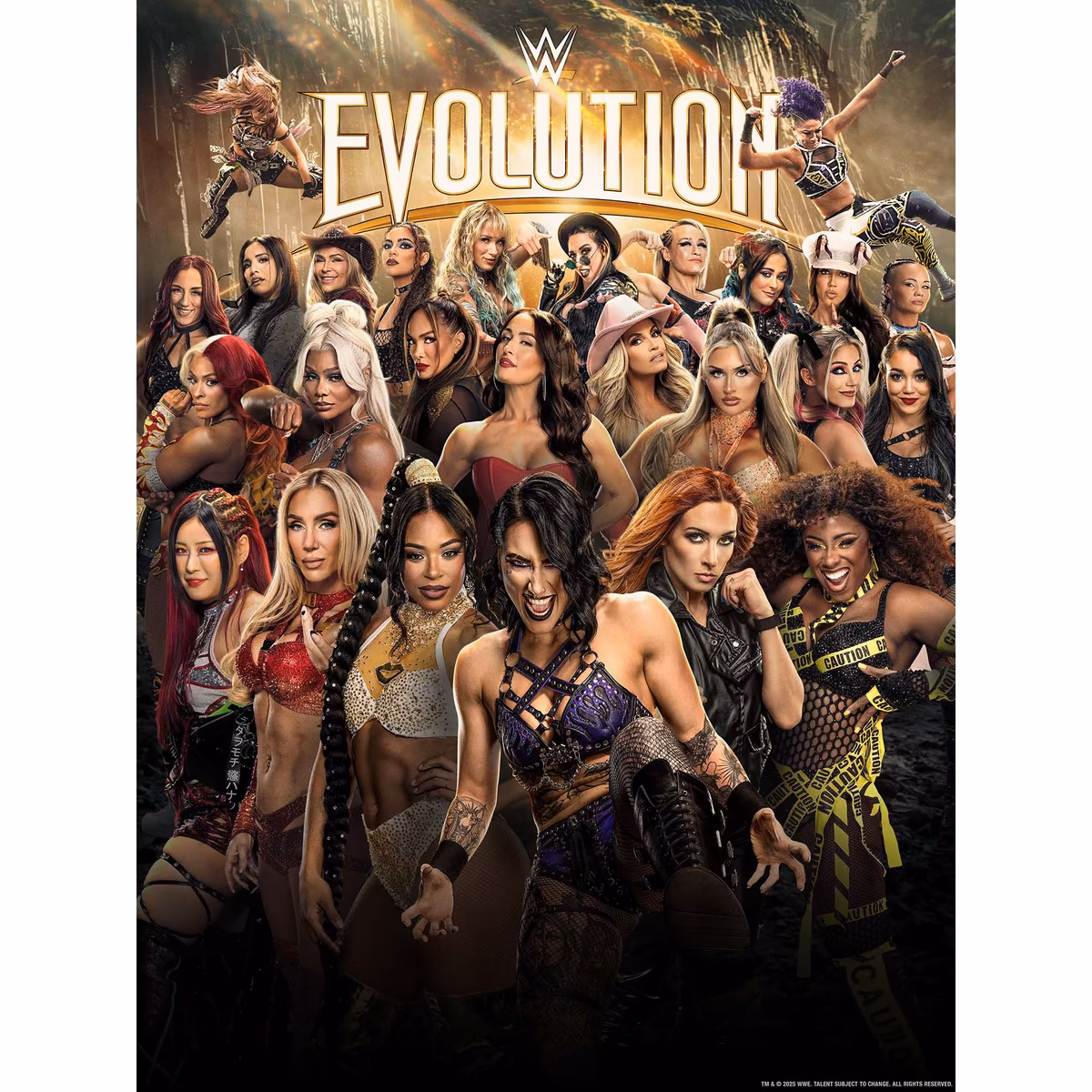 WWE Evolution 2025 Unsigned 18" x 24" Event Poster Art Photograph 13 WWE Evolution 2025 Unsigned 18" x 24" Event Poster Art Photograph