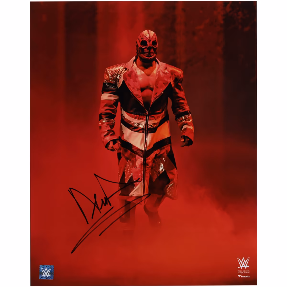 Andrade WWE Autographed 16" x 20" Vertical Entrance Photograph