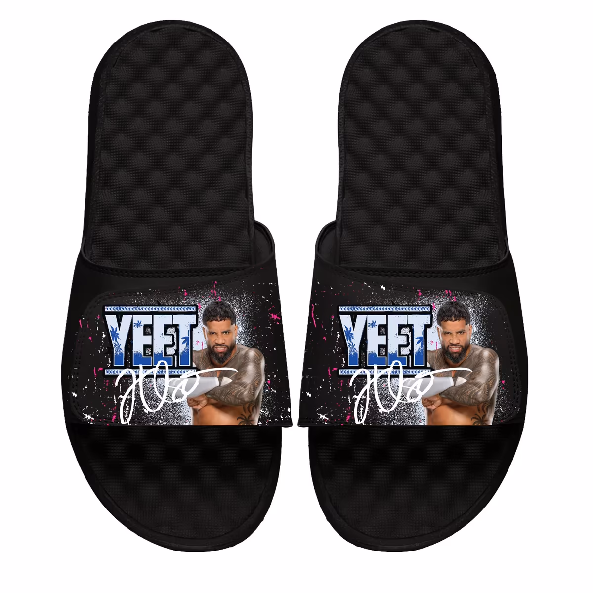 Unisex ISlide Black Jey Uso Collage Slide Sandals 8 Unisex ISlide Black Jey Uso Collage Slide Sandals