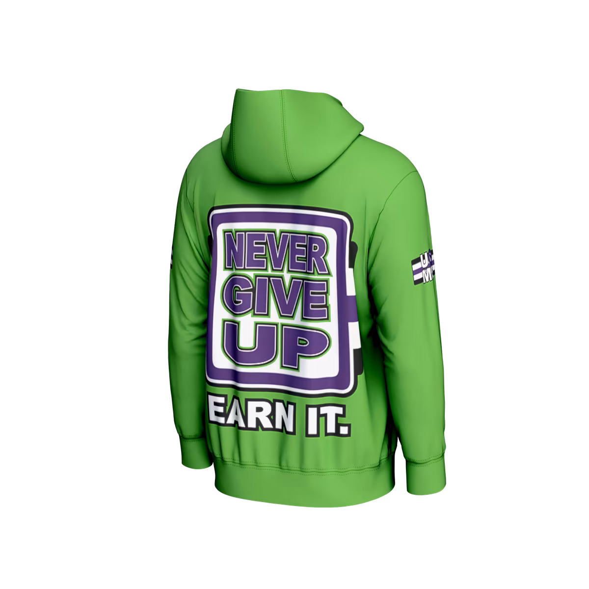 Men's ProSphere Green John Cena Retro Hoodie 4 Men's ProSphere Green John Cena Retro Hoodie